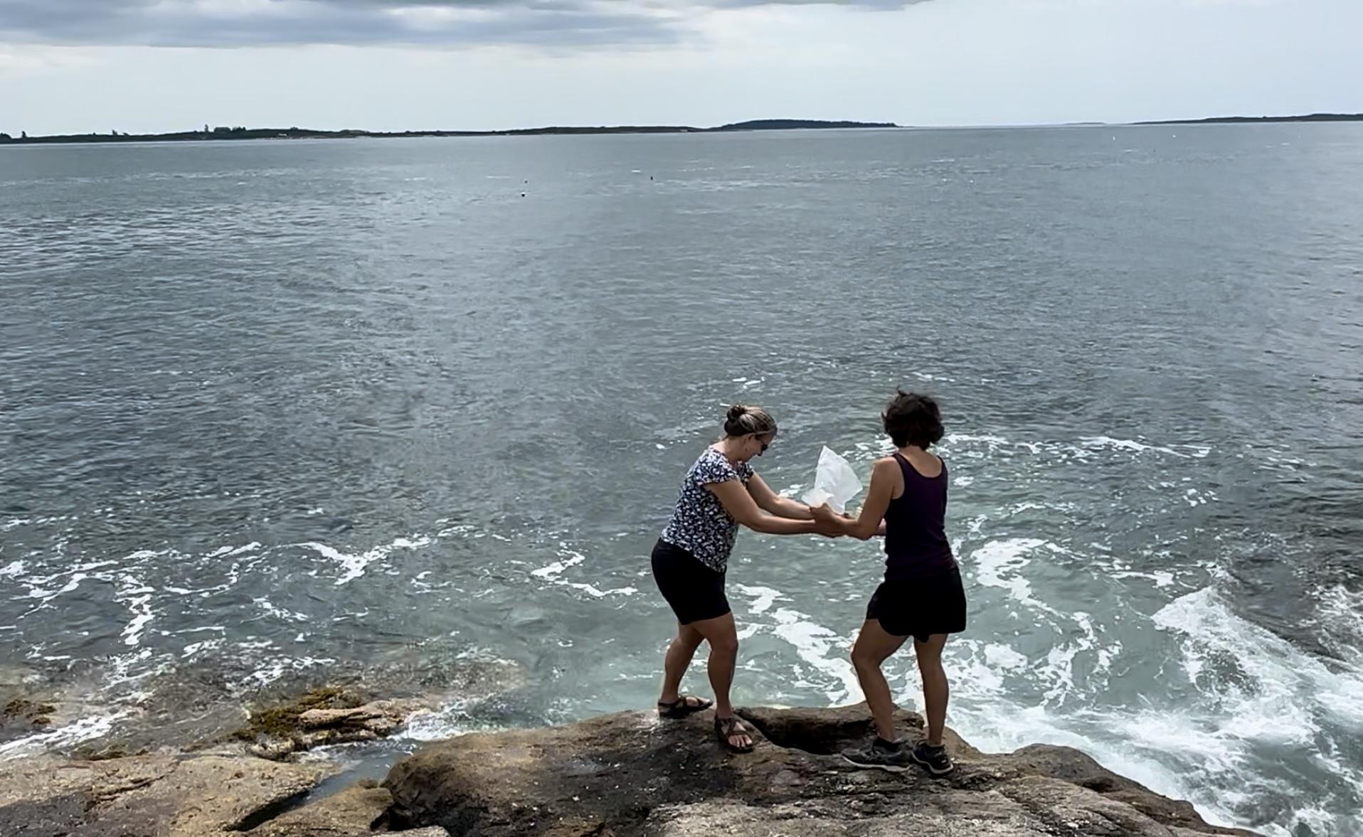 Eli’s final dip in the sea. S…