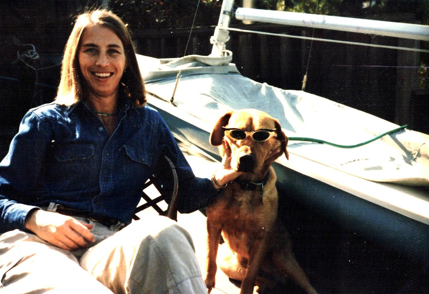 Susie with Lindy in her backy…