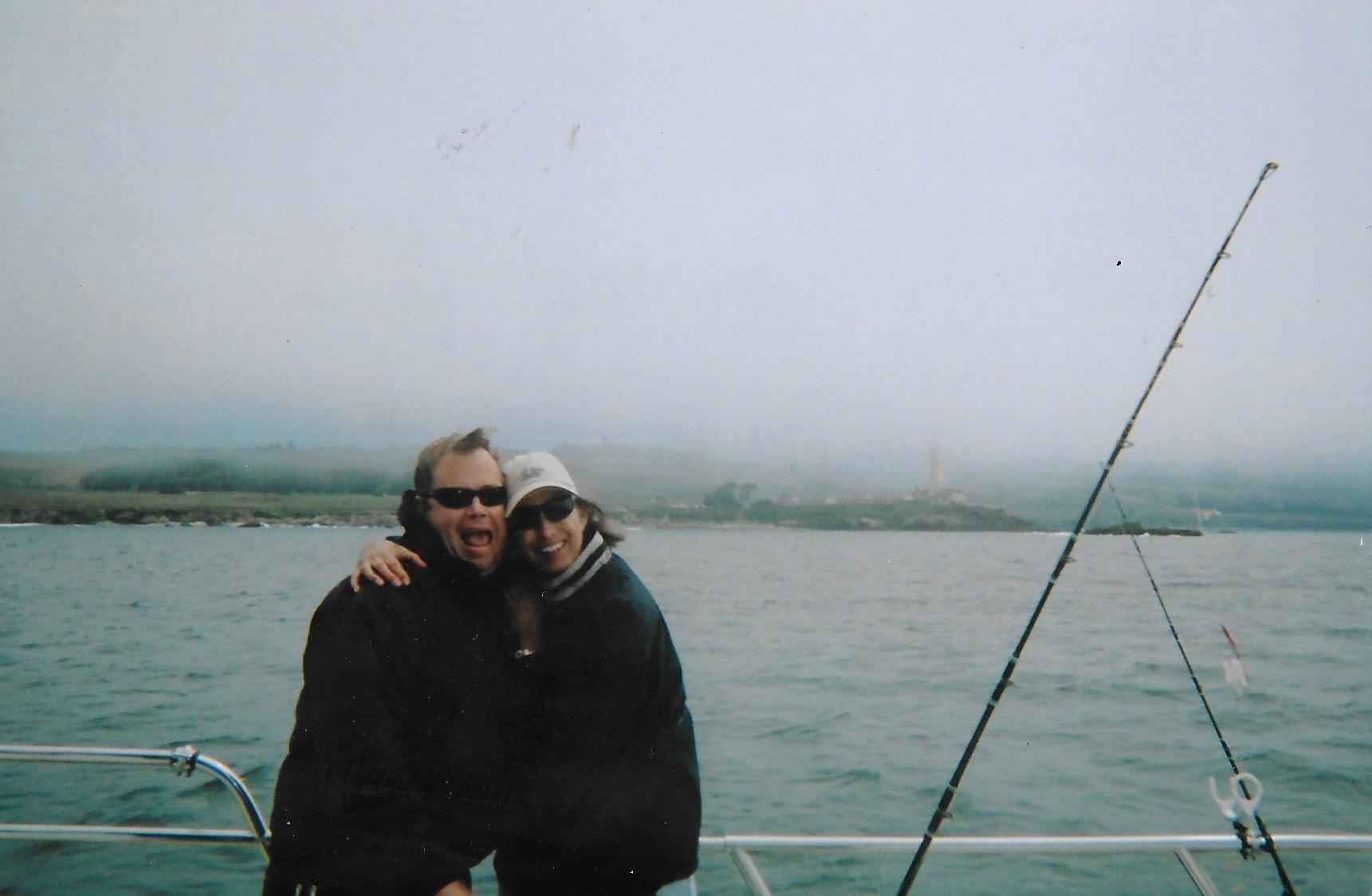 Chad Woods & Susie fishing