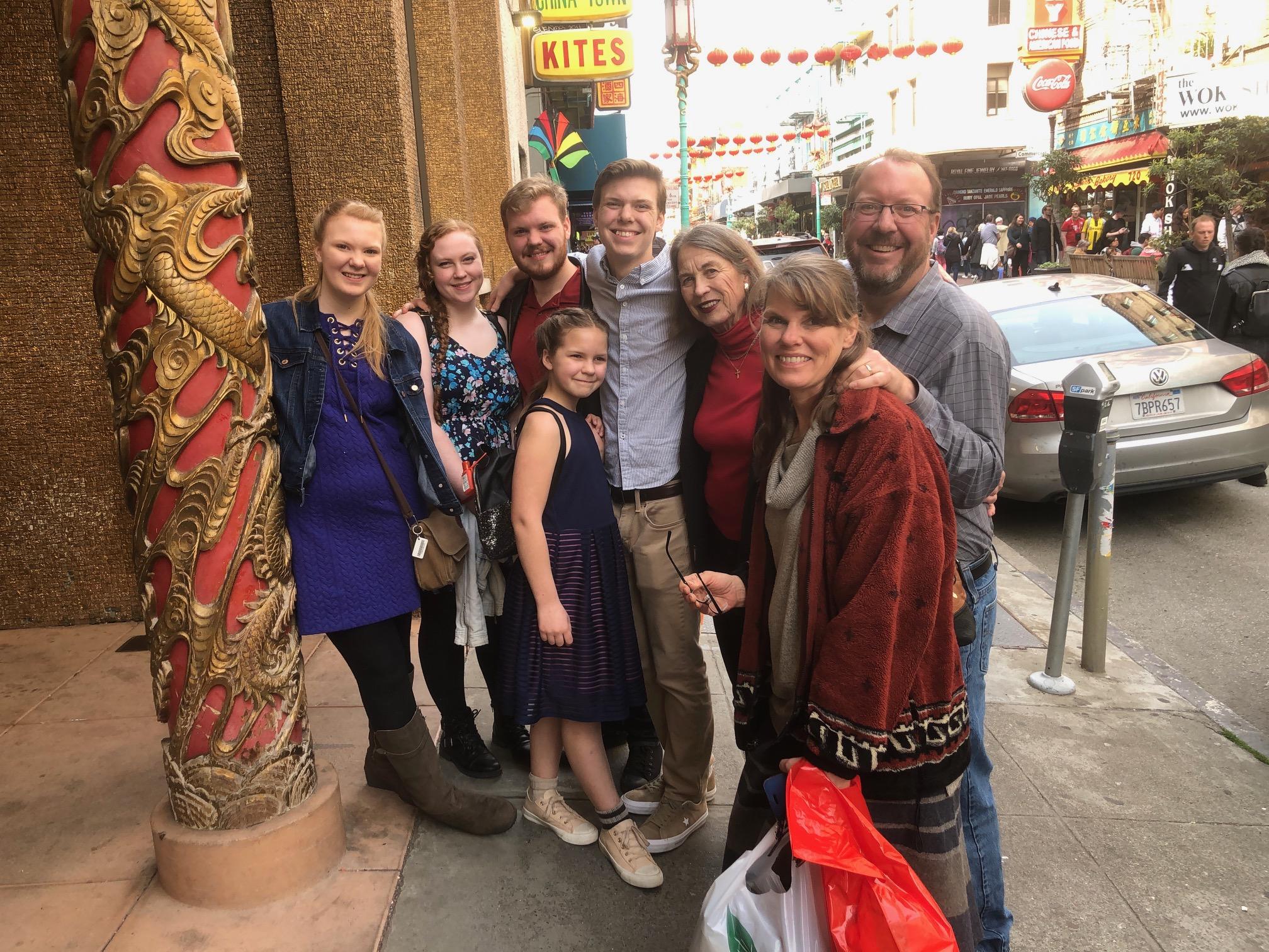 Sue with Shawn, Ann, and Kids…