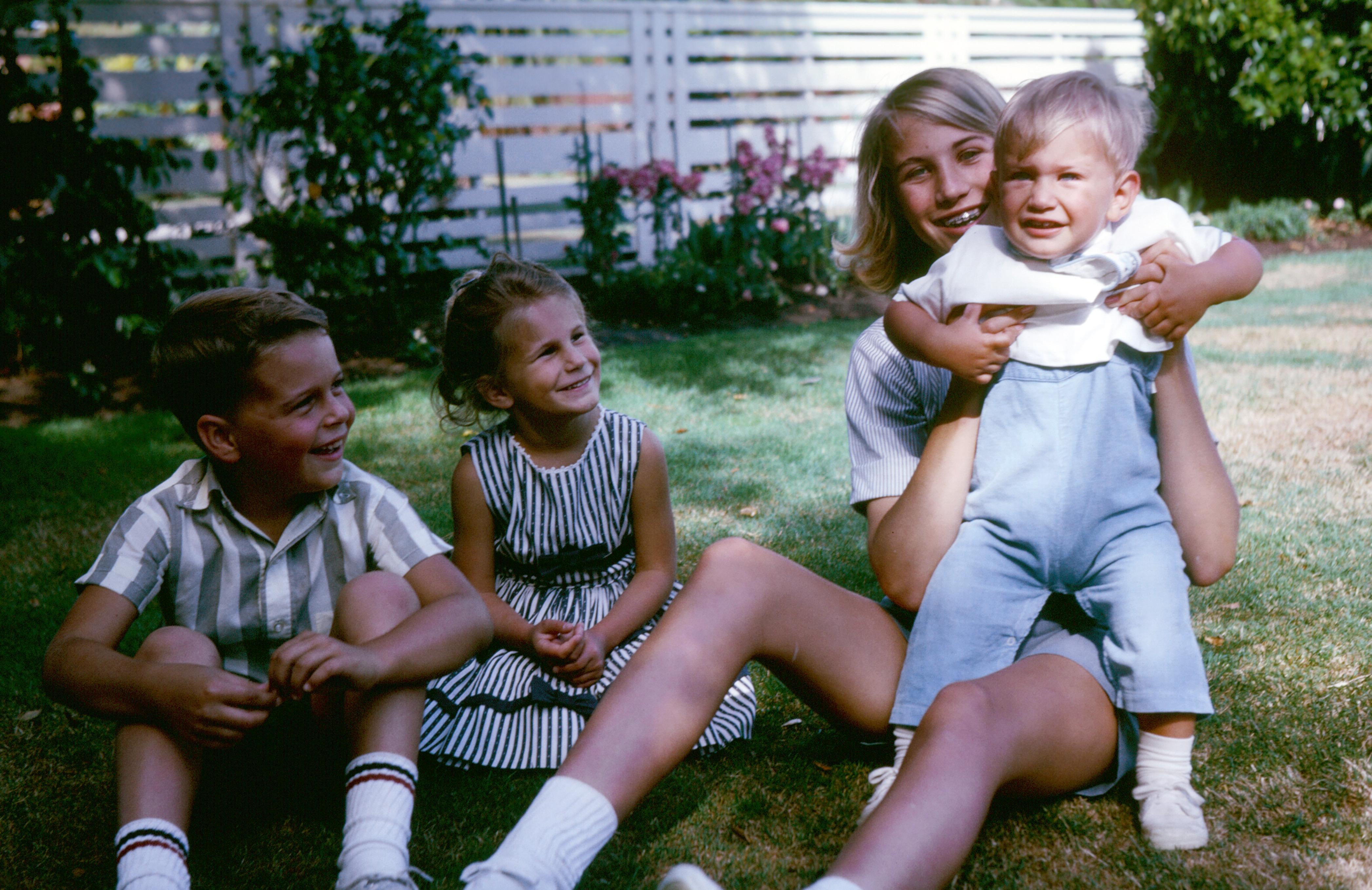 Susie with cousins Scott, Kap…