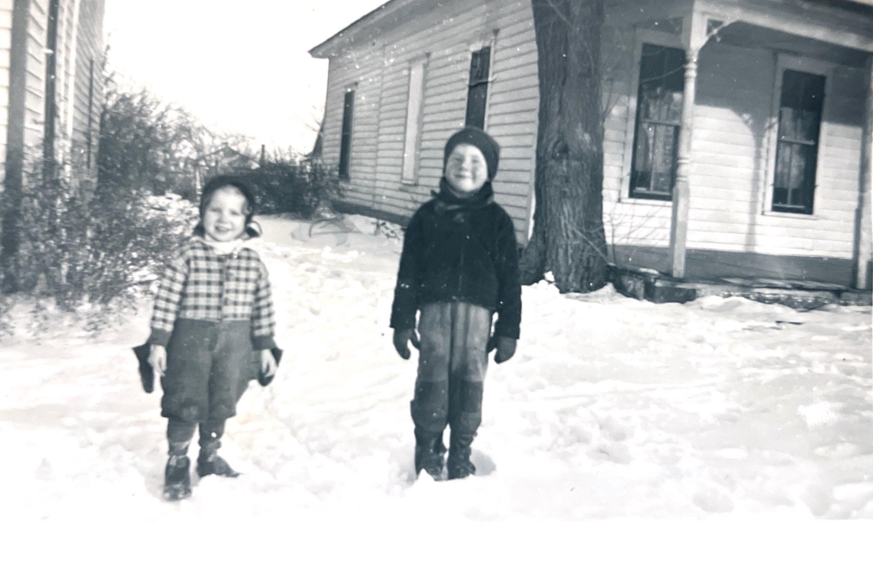 Jim and Madlyn in the snow