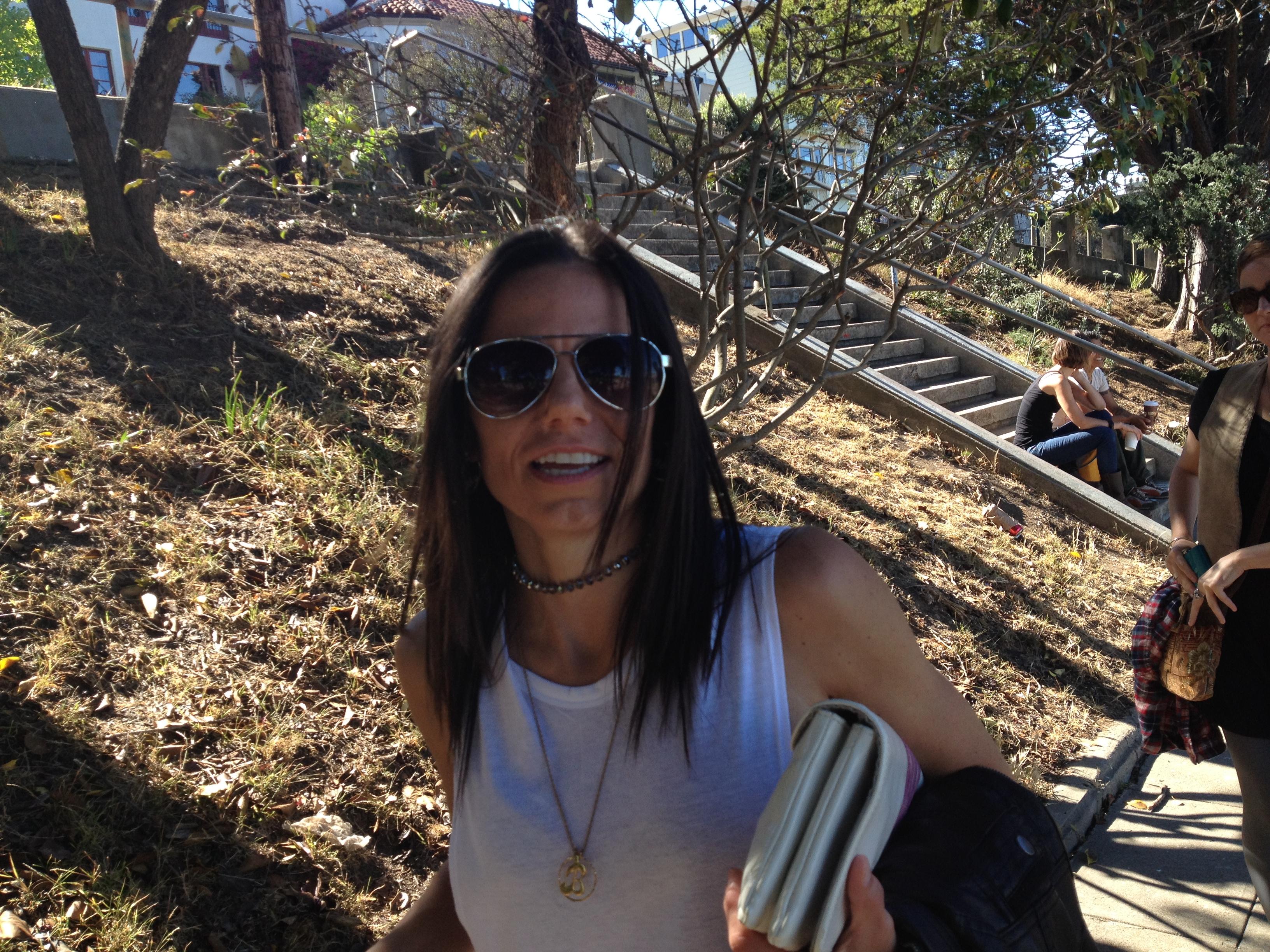 A candid snap of Heather duri…
