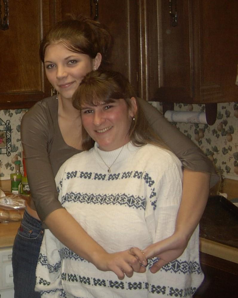 Leah with her niece Christine