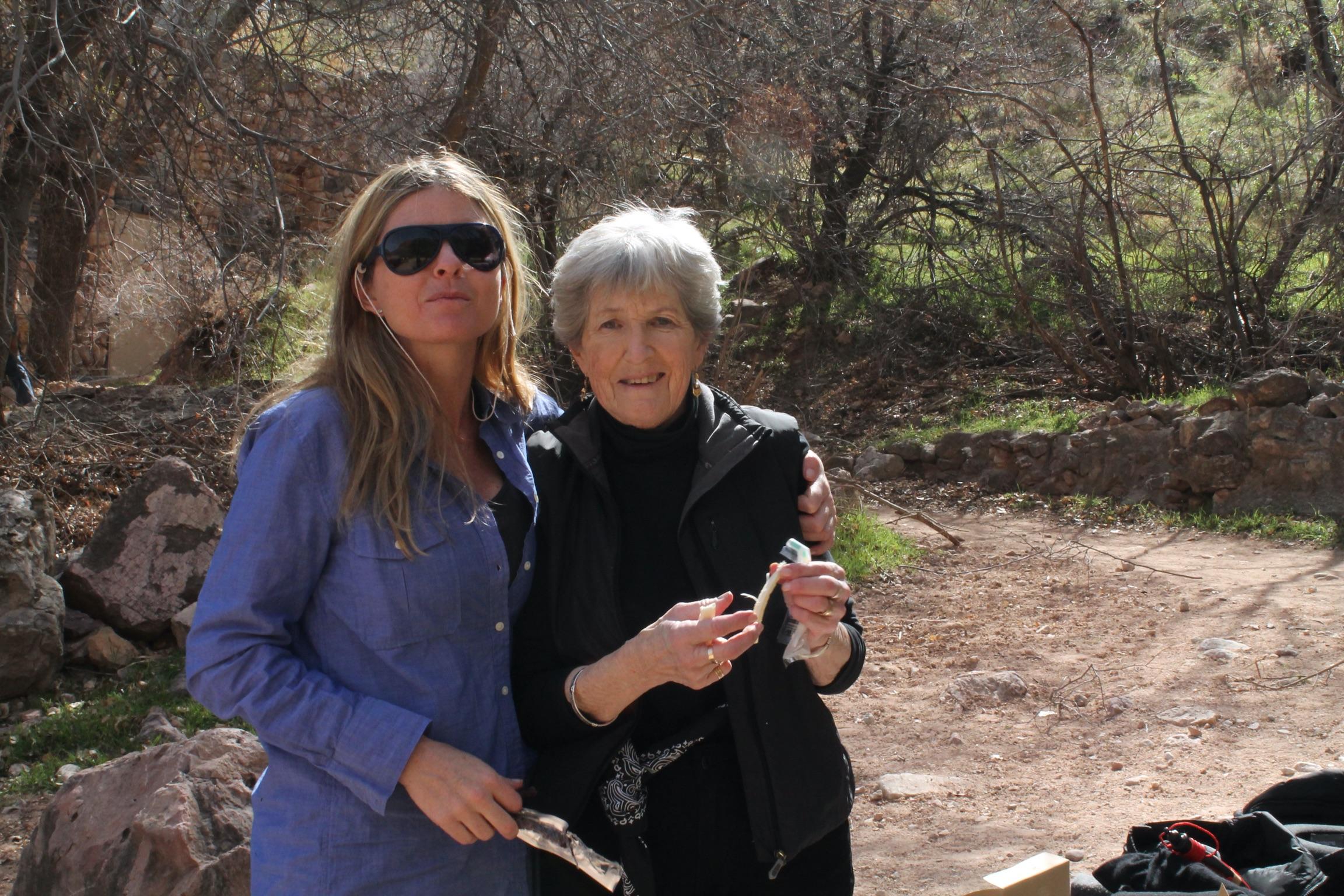 Katie and Mimi on the bucket …