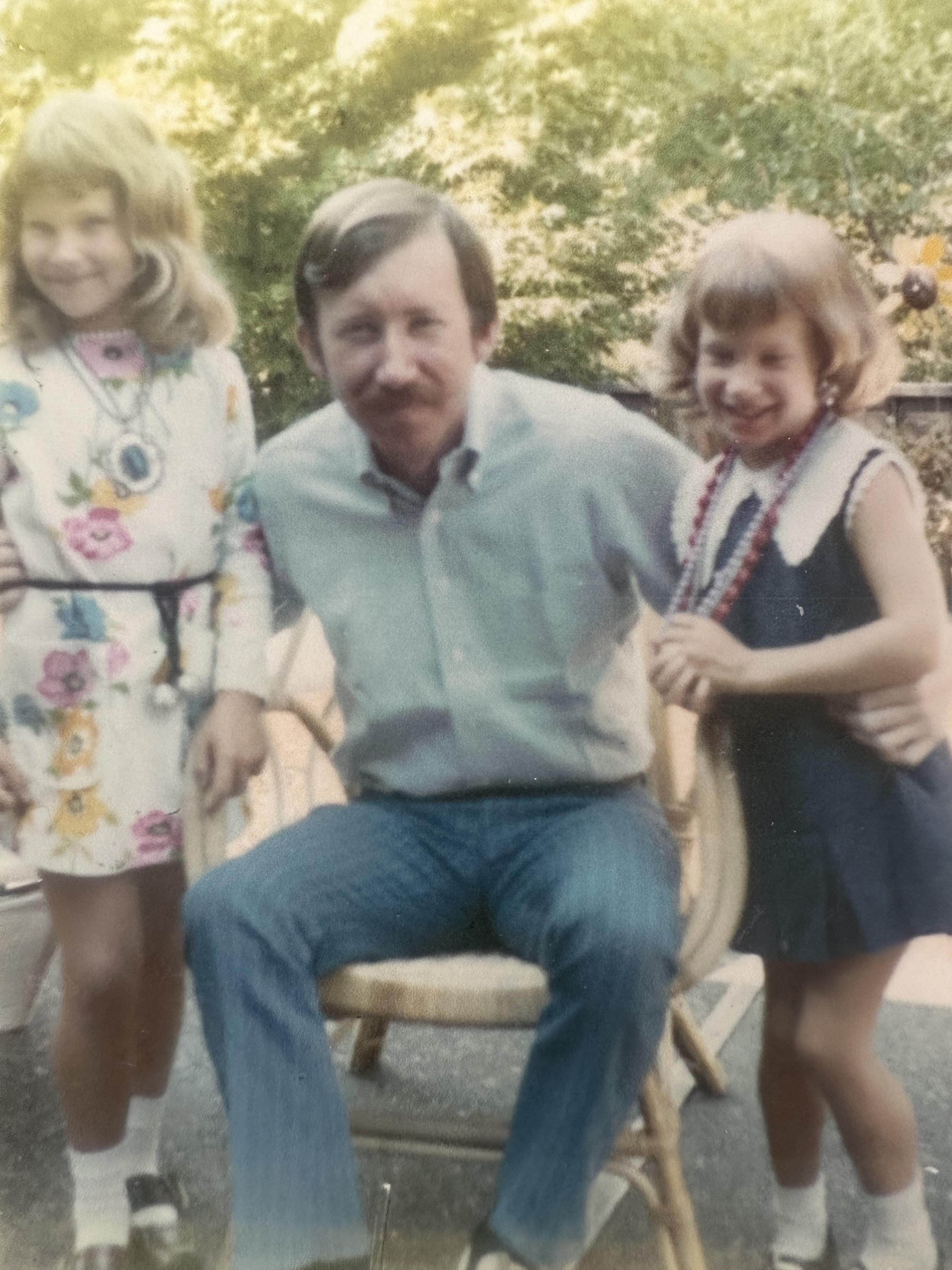 Chellie and I with Dad