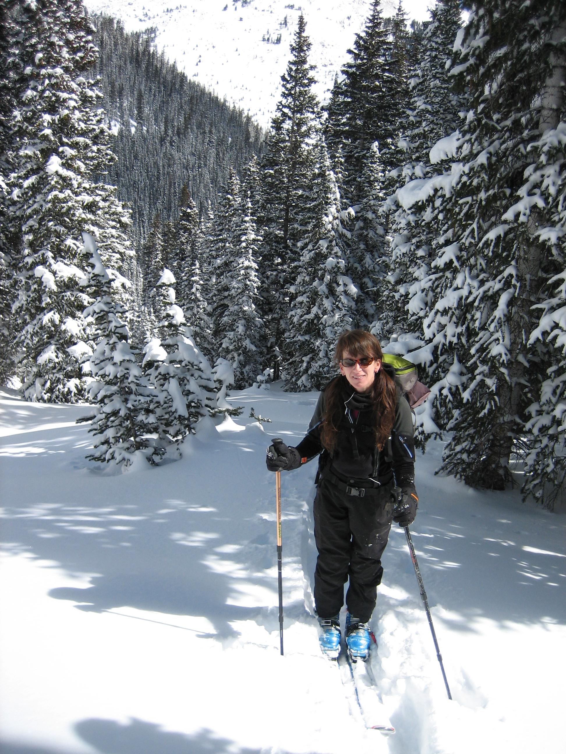 Backcountry skiing in CO