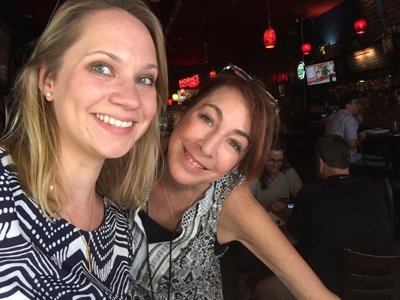 Melissa and Elodie hanging ou…