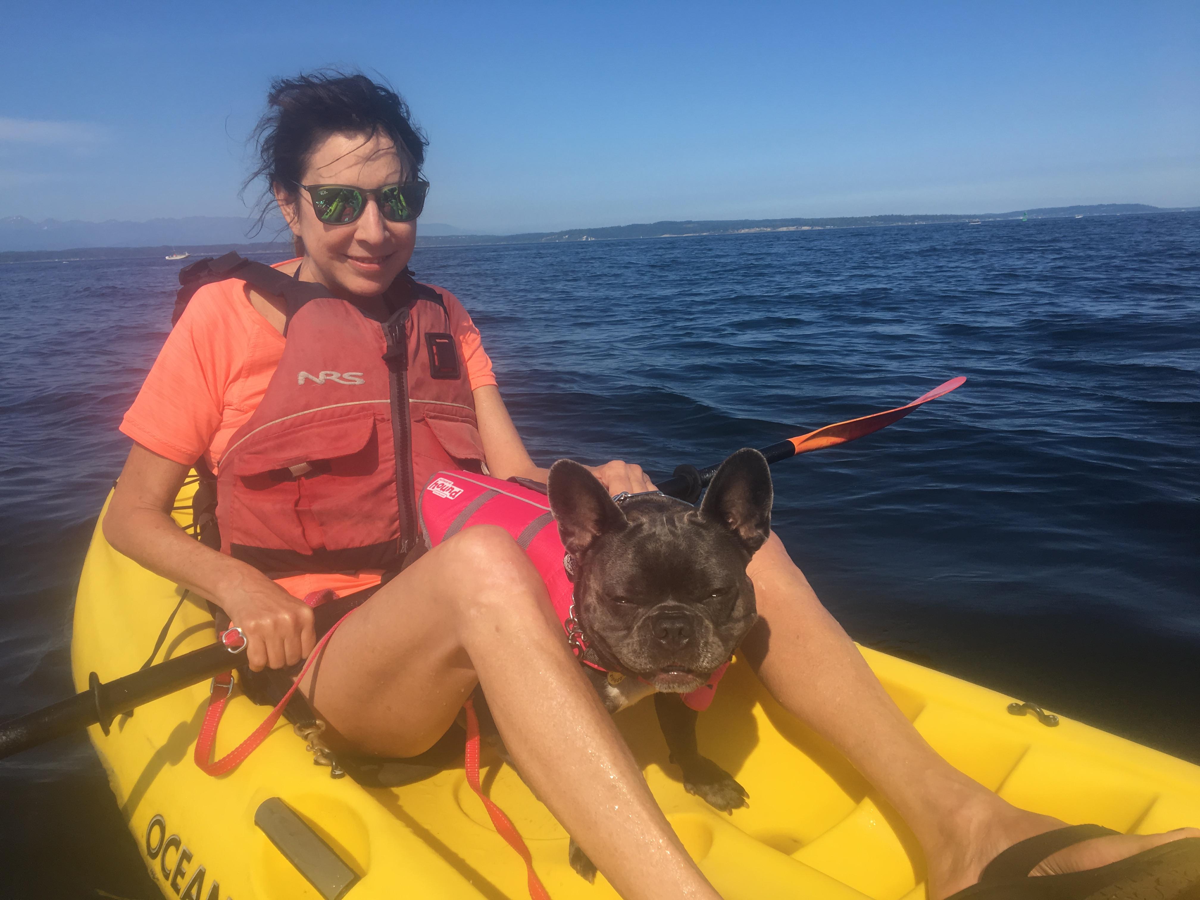 Melissa and Claire kayaking o…