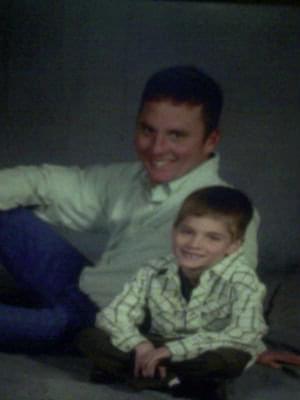 Garrett with his dad, Mike. T…