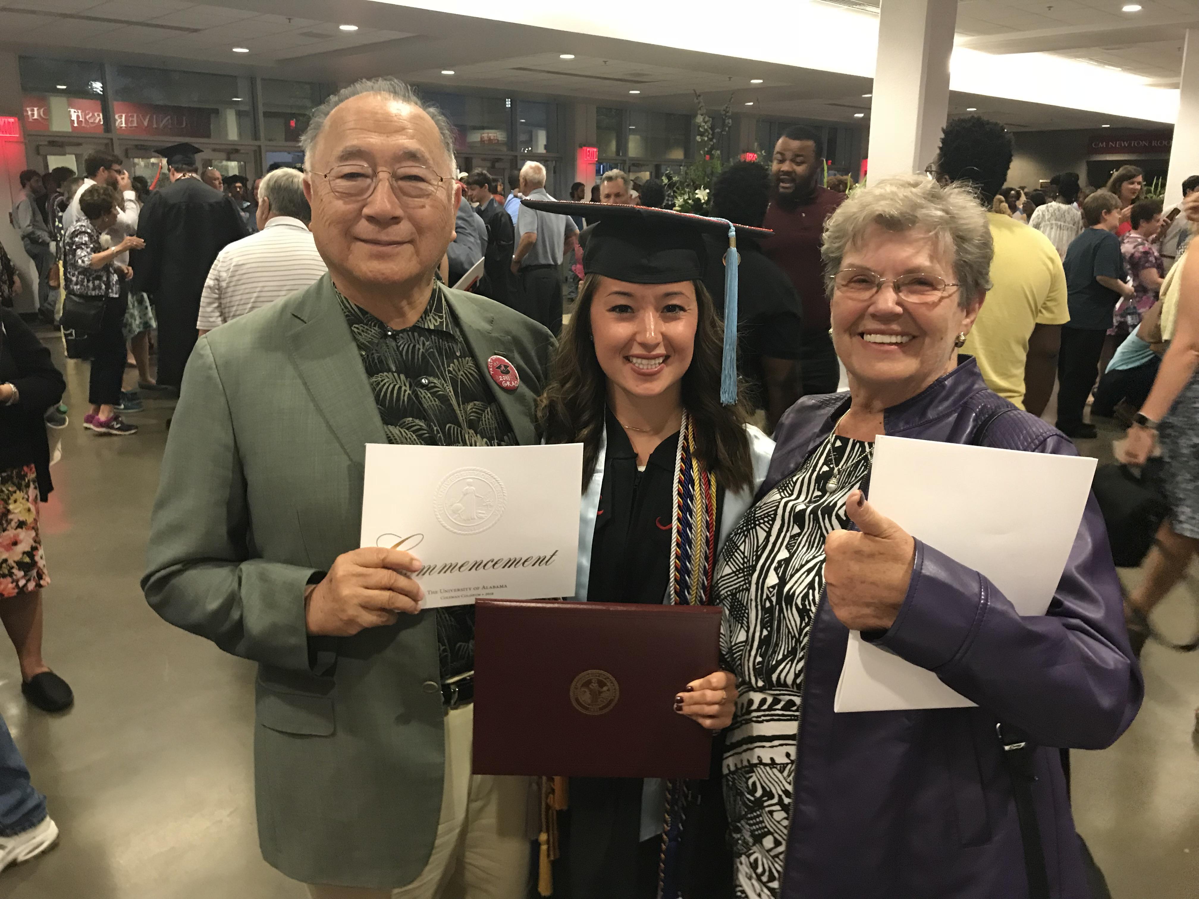 College graduation with GongG…