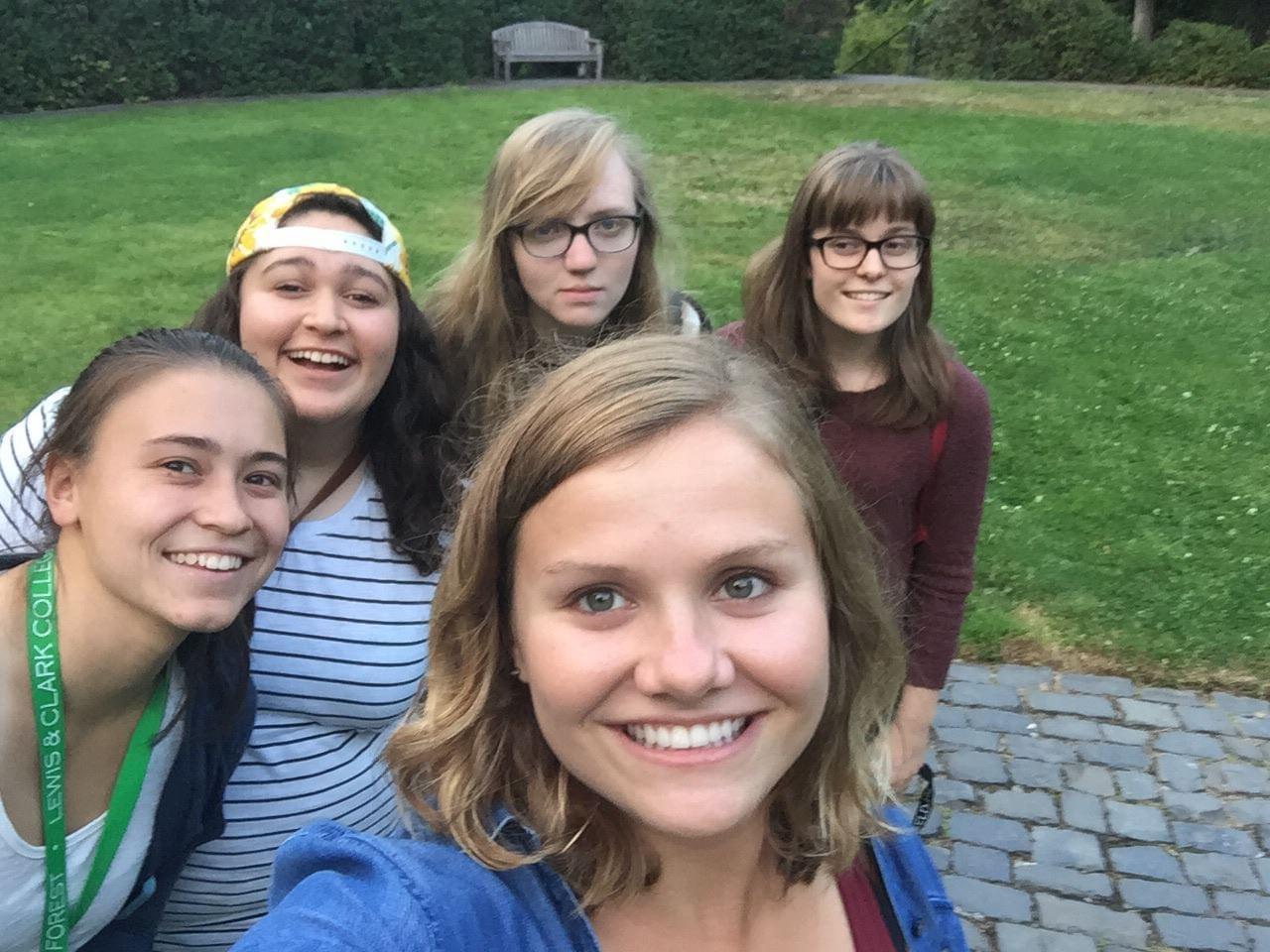 Ellen, Myka, Glenna, Emily an…