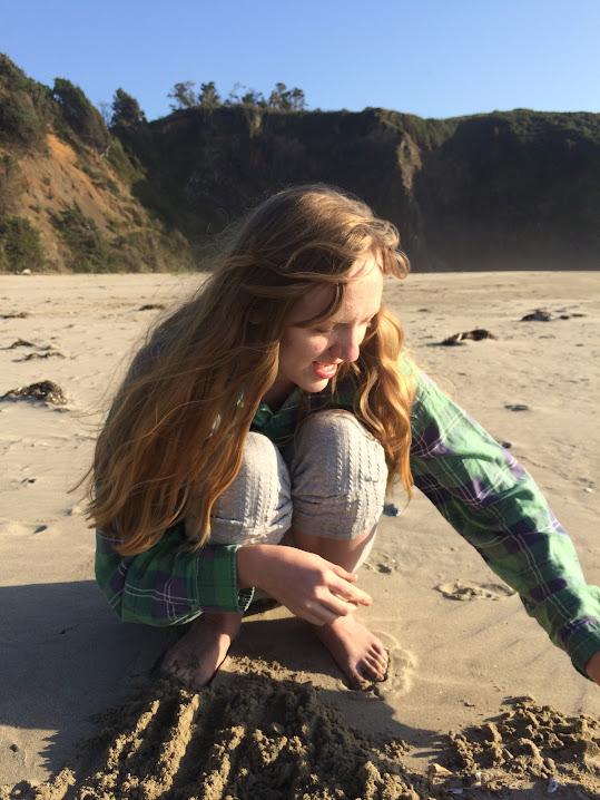 Beautiful Hannah on the beach…