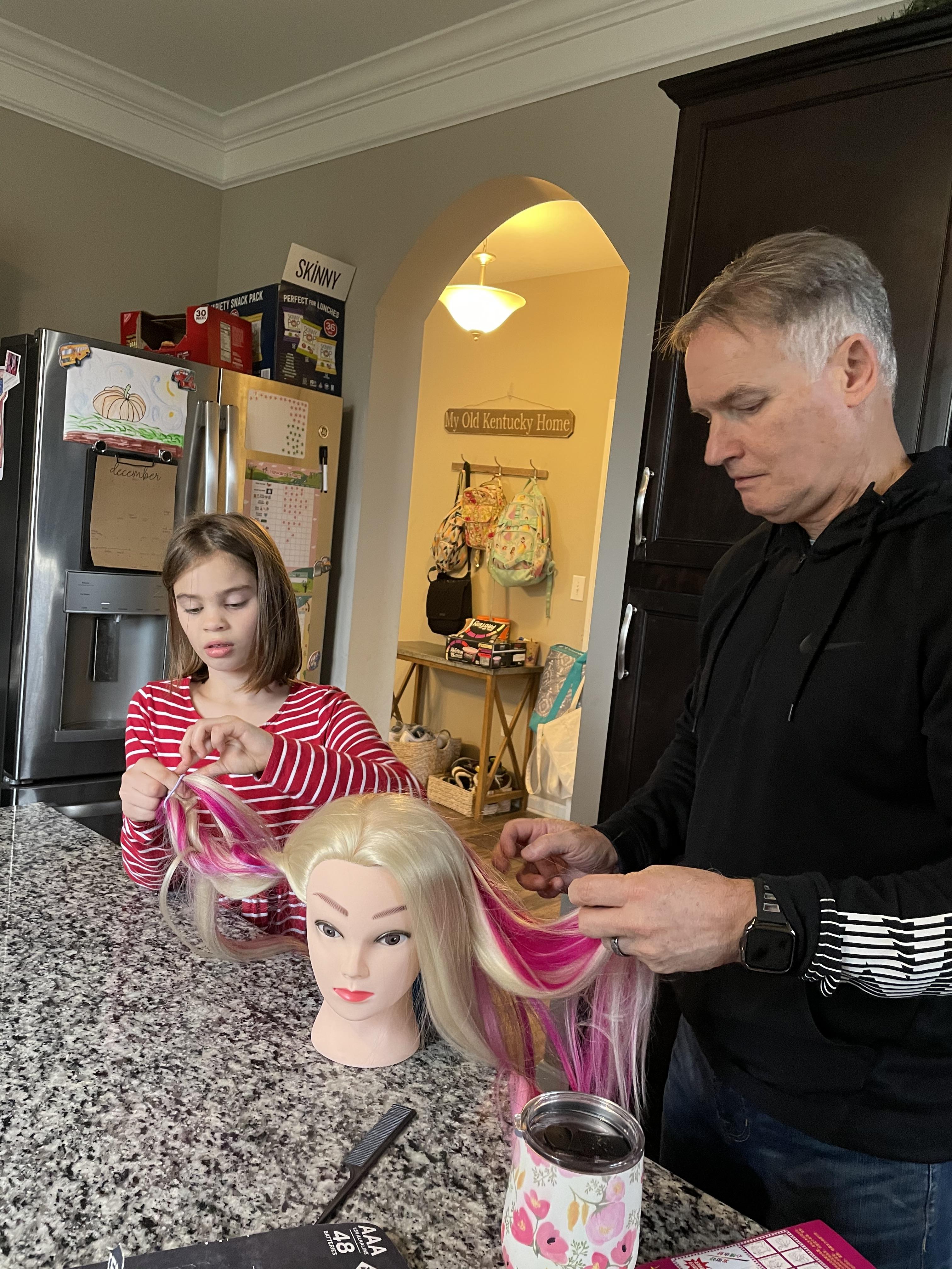 Dad and Ava Christmas 2020