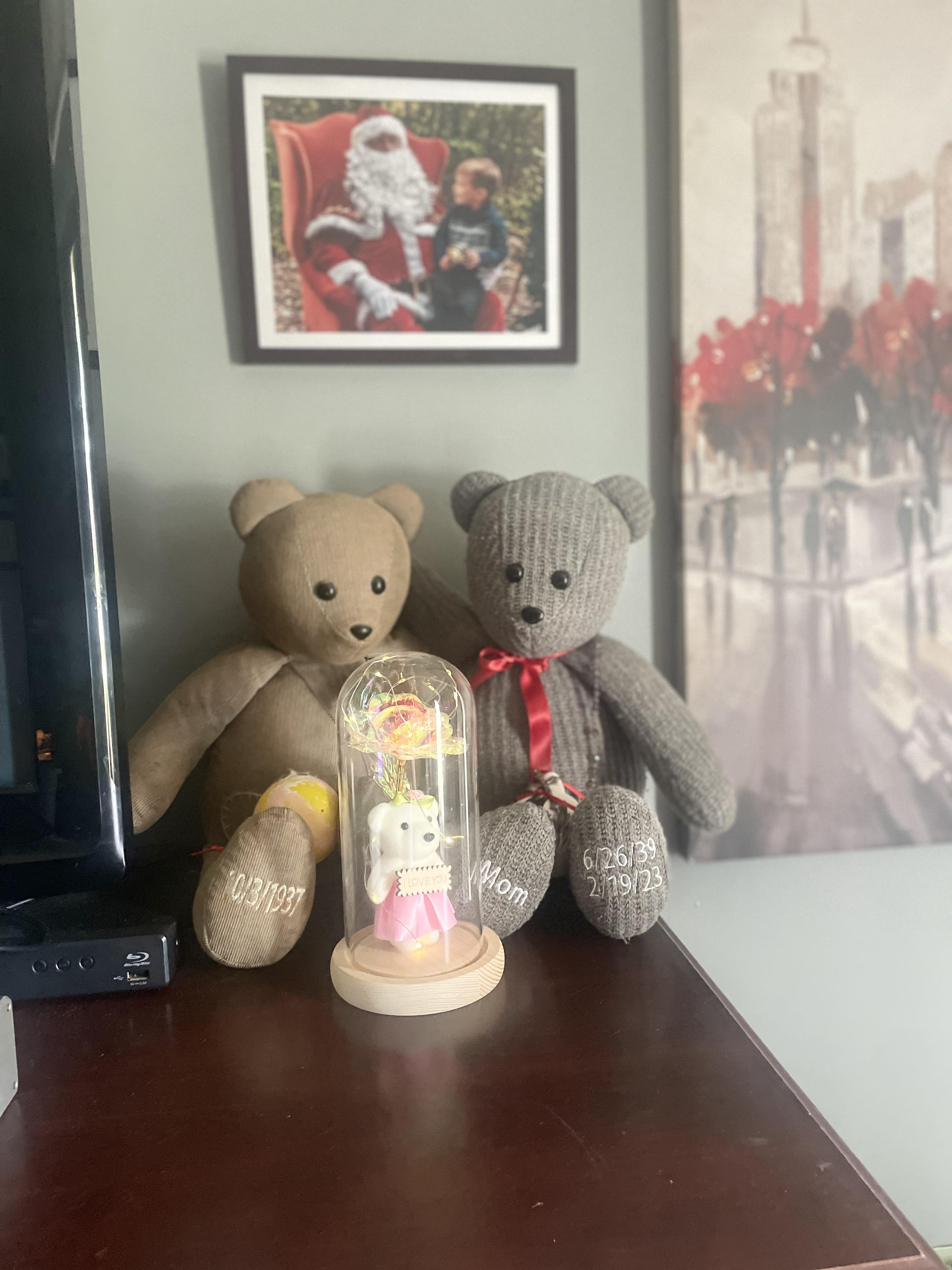 Bears made out of mom and dad…