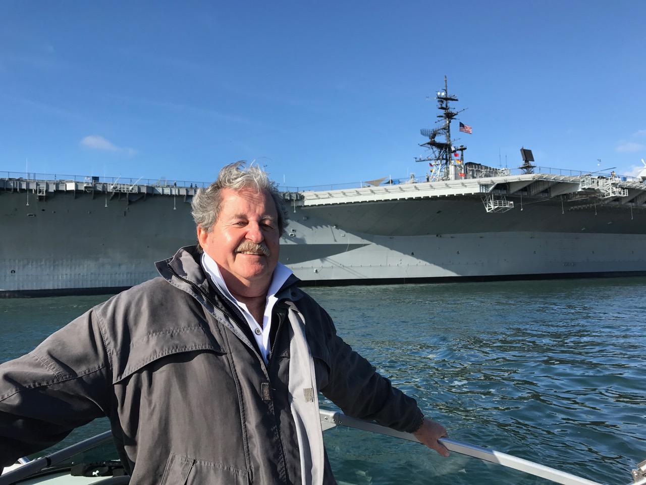 View of the USS Midway from t…