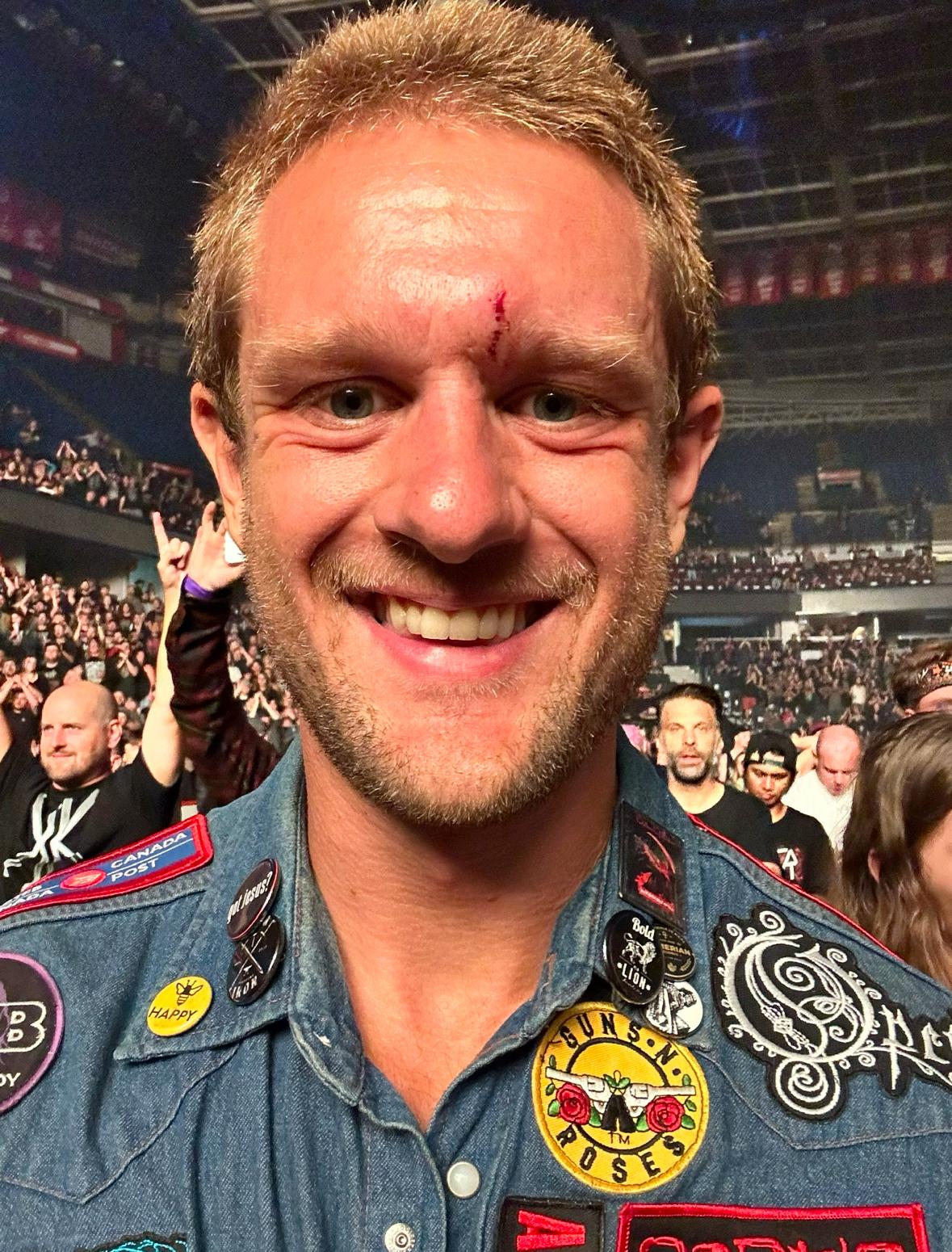 Brendan fresh out of the pit