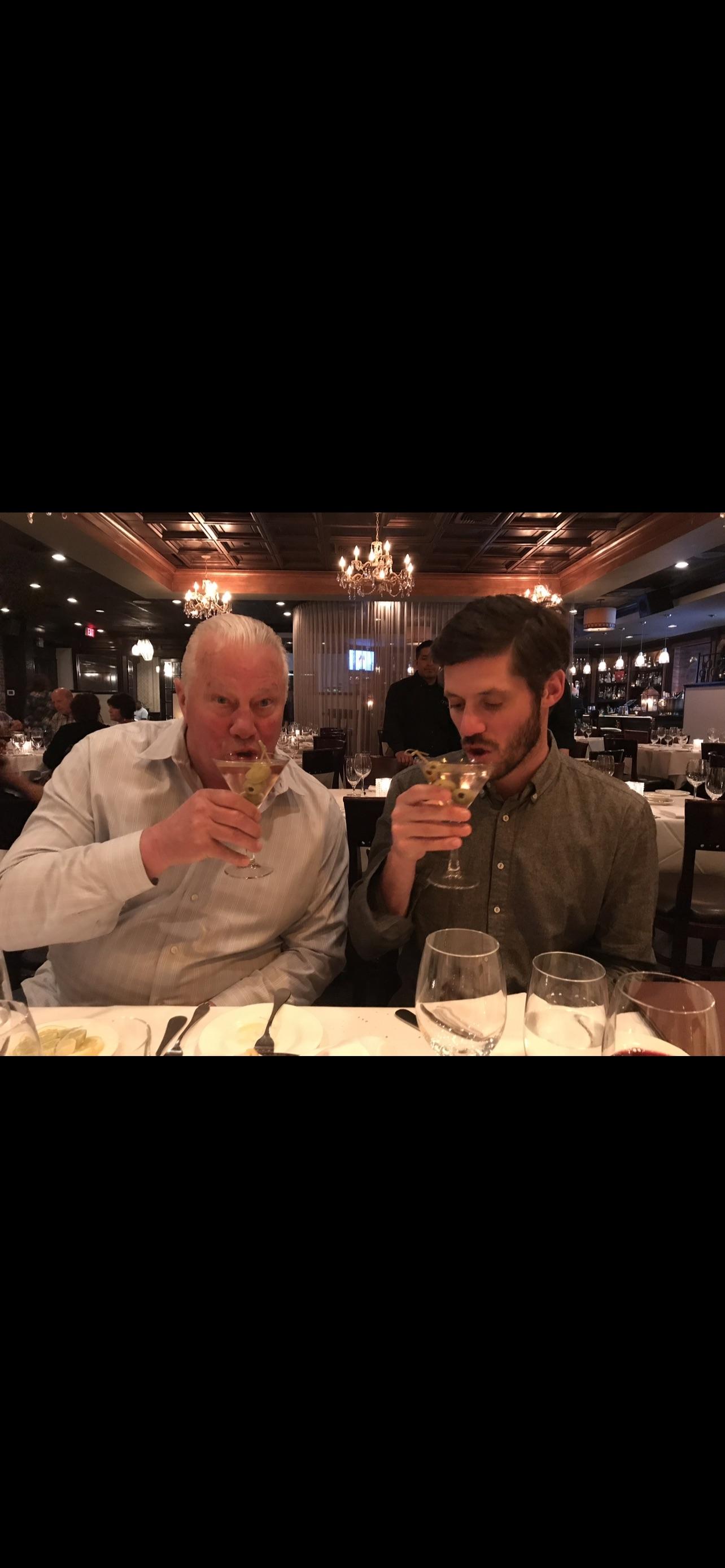 Drinking martinis in NYC!