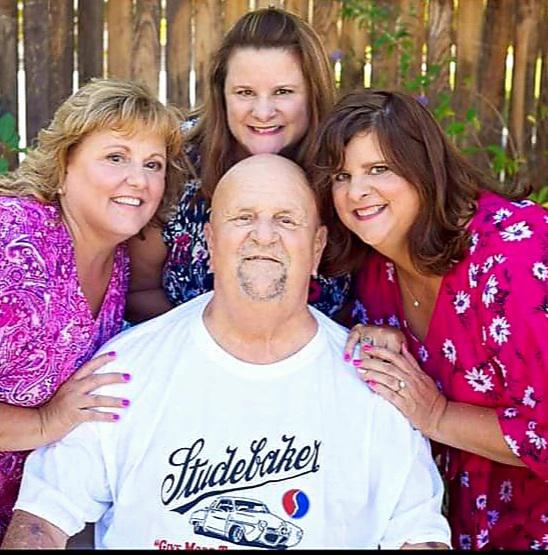 Dad surrounded by love