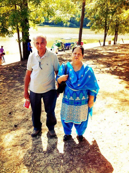 Daddy with mummy at Cary Eid …
