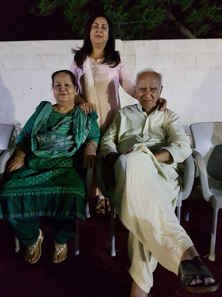 With Attiya apa and mummy