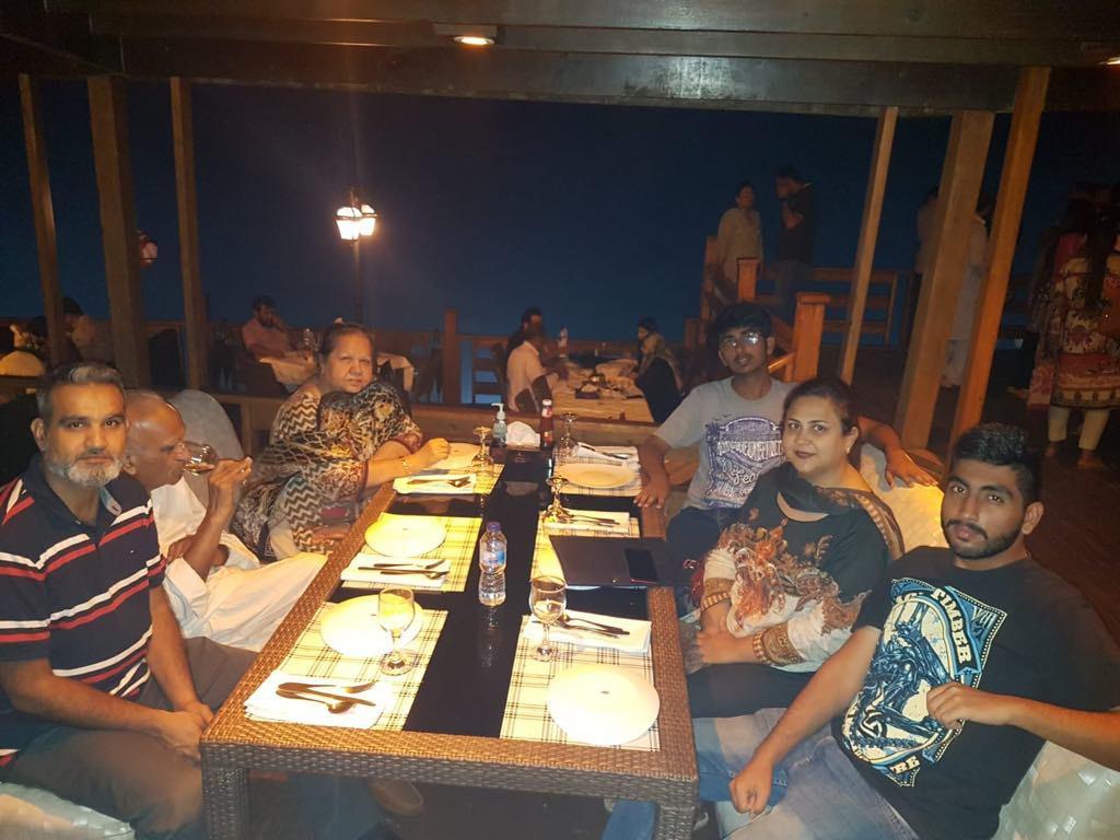 With mummy, Attiya apa, bhayy…