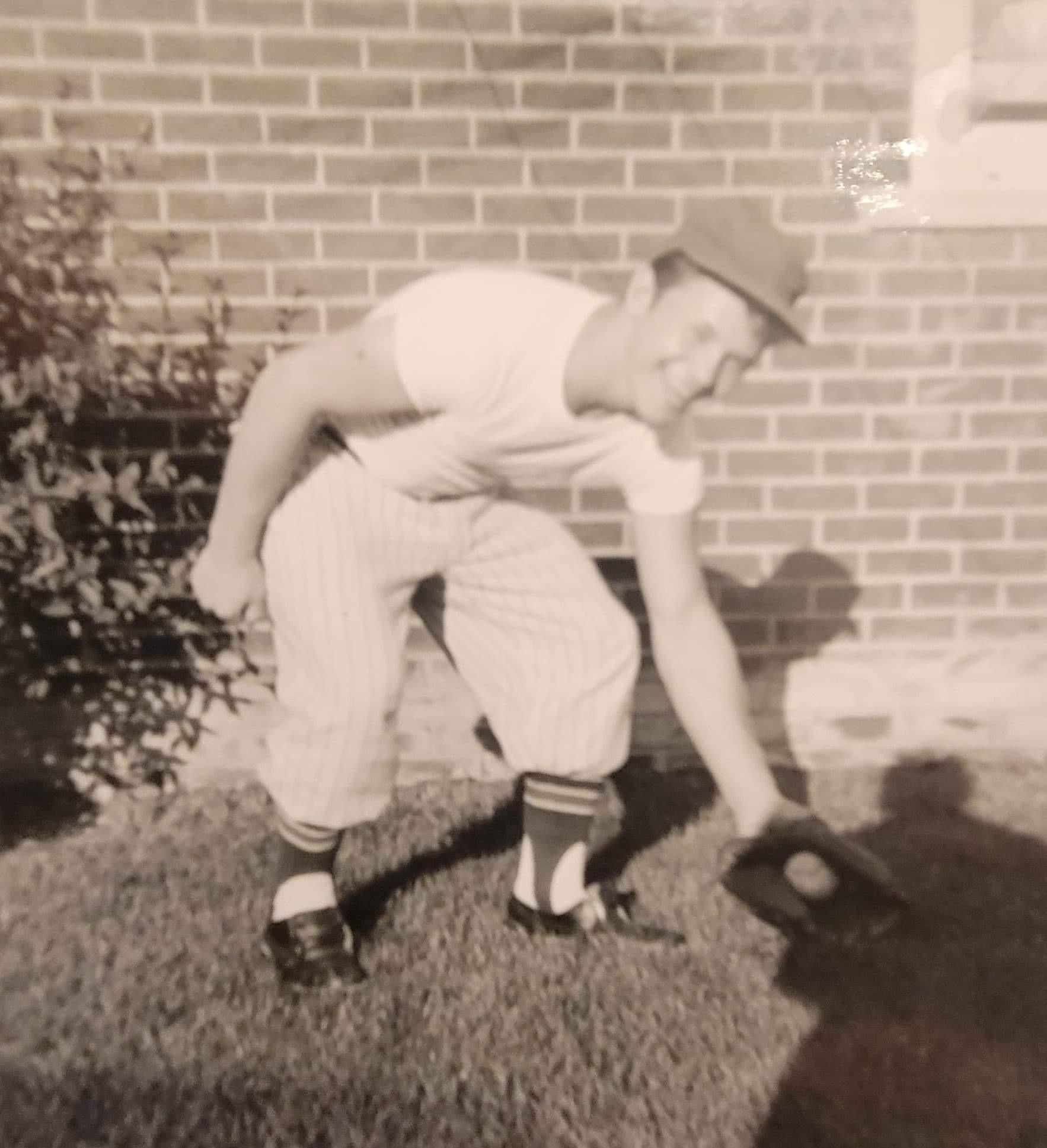 Ted Playing Baseball as a You…