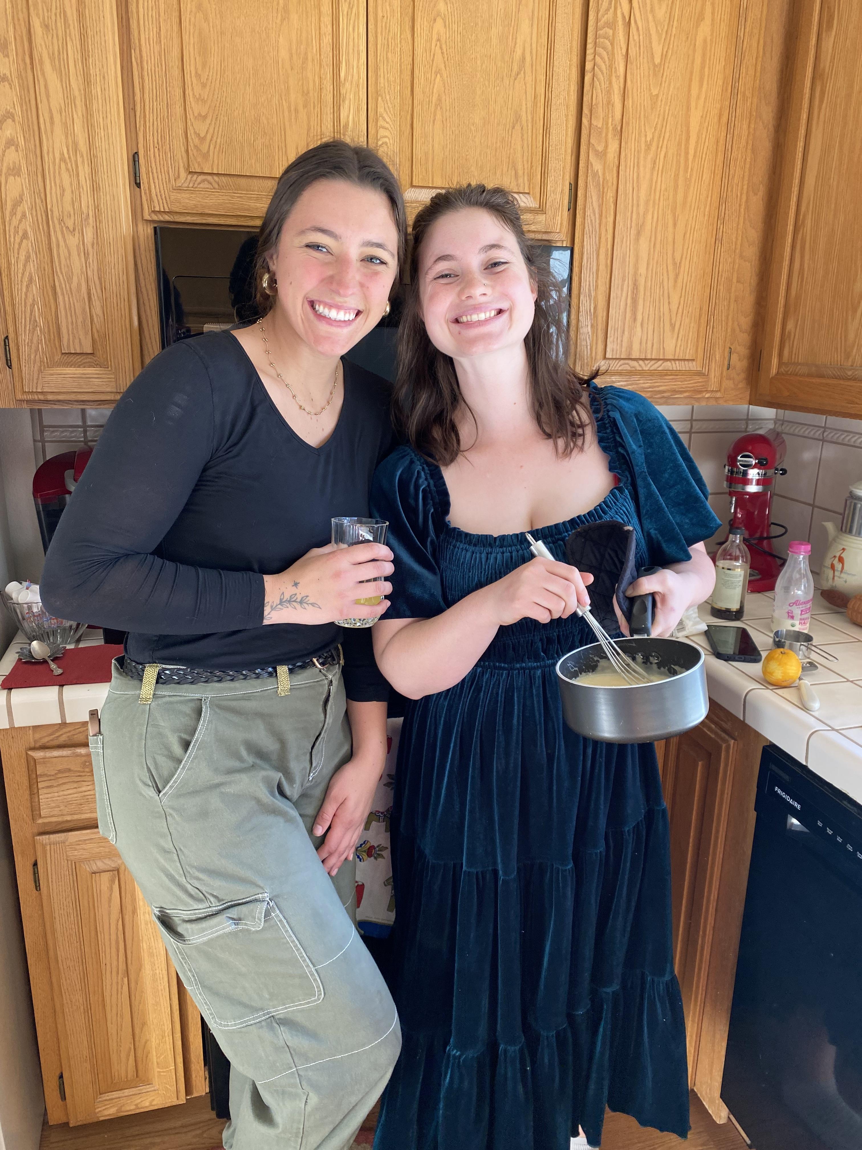 Meriah & Valerie helping …