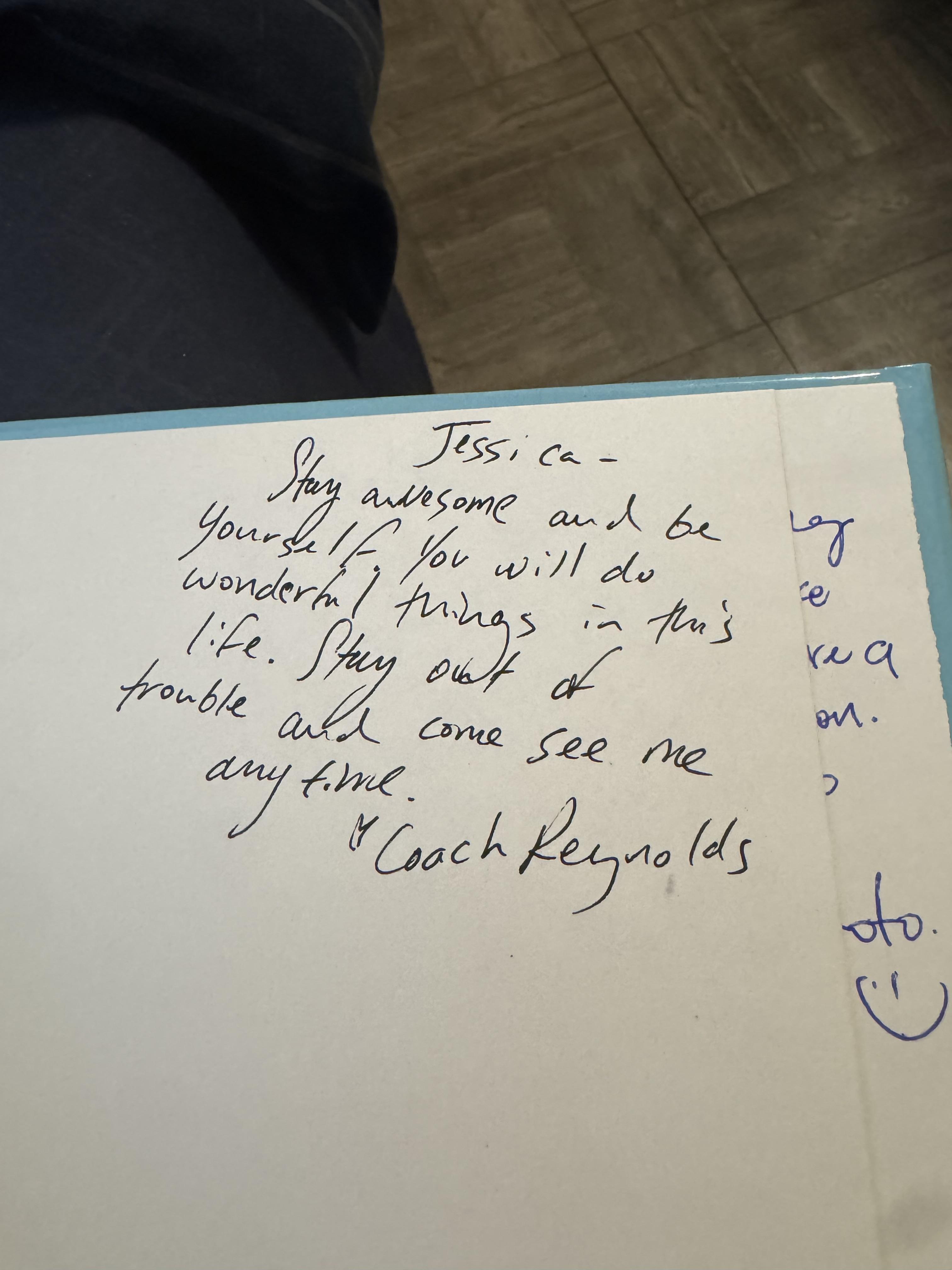 Always encouraging the kids e…