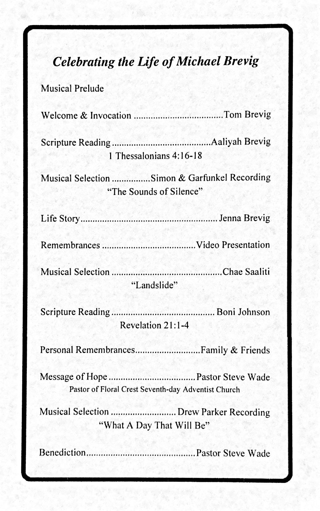 Michael’s Celebration  of Lif…