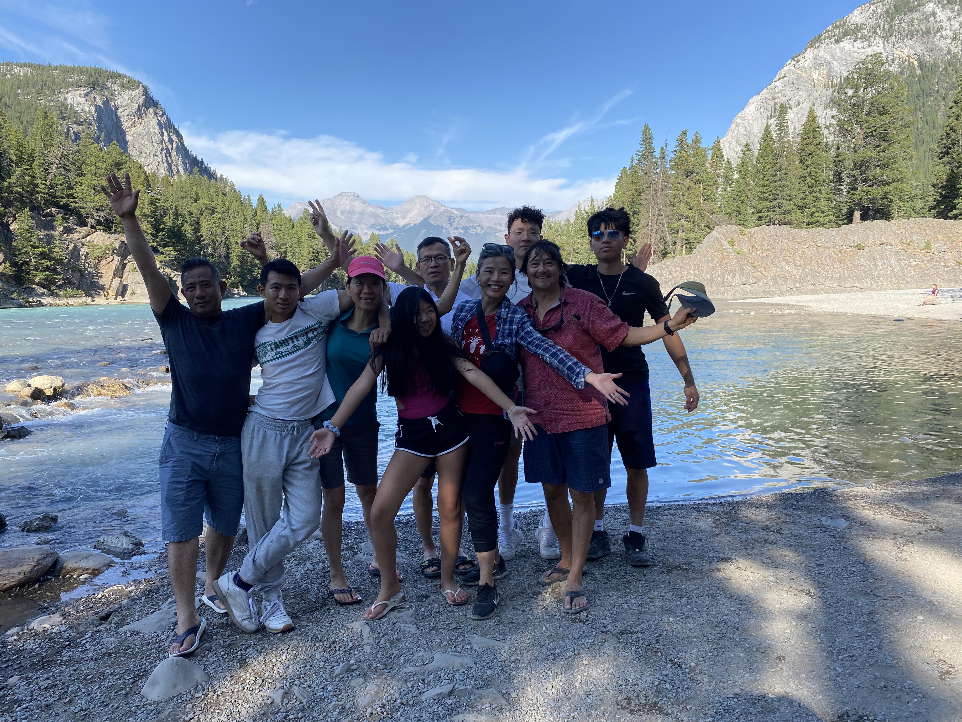 Camping trip @ Bow Falls