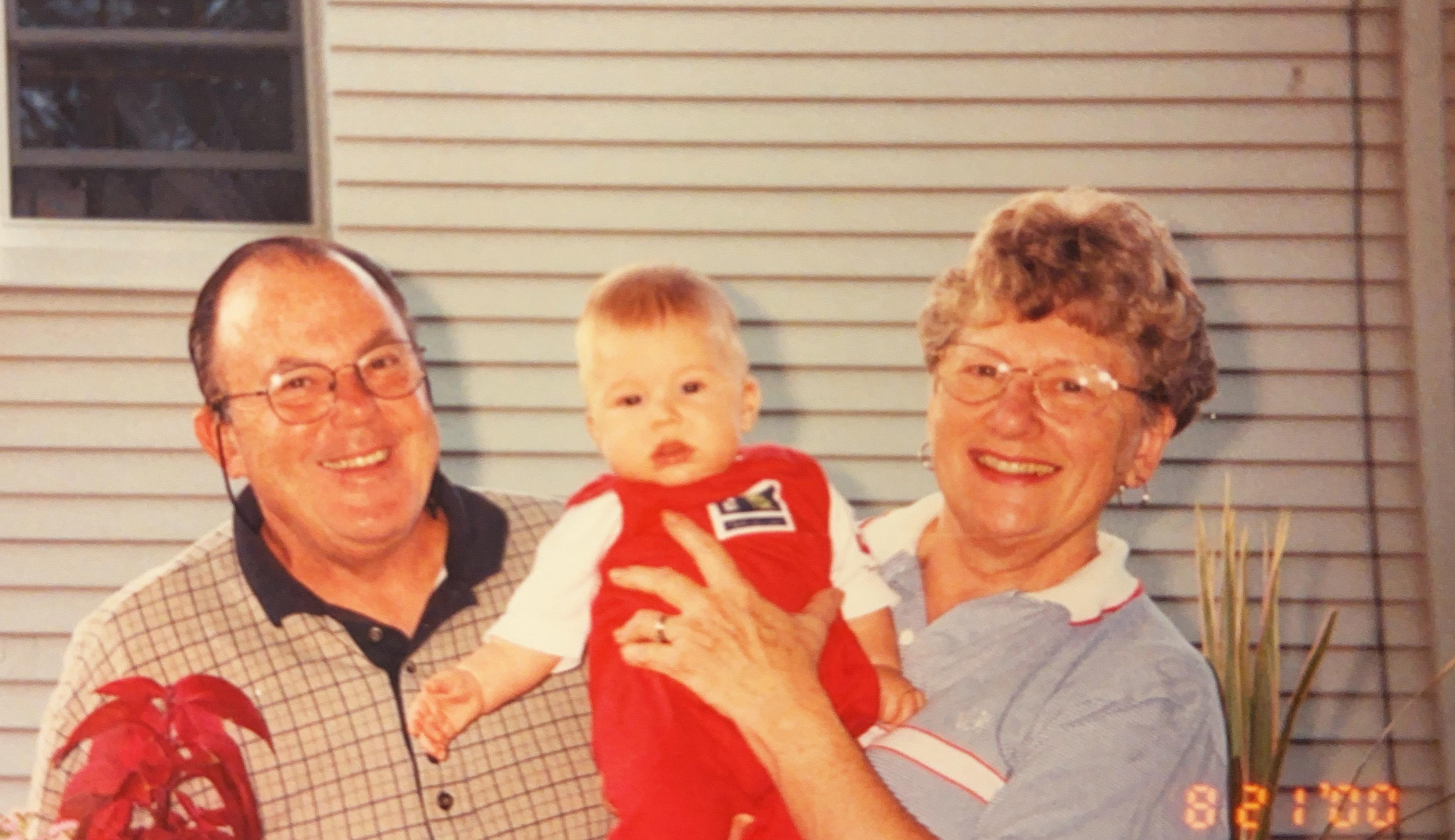 Bill and Carole with grandson…