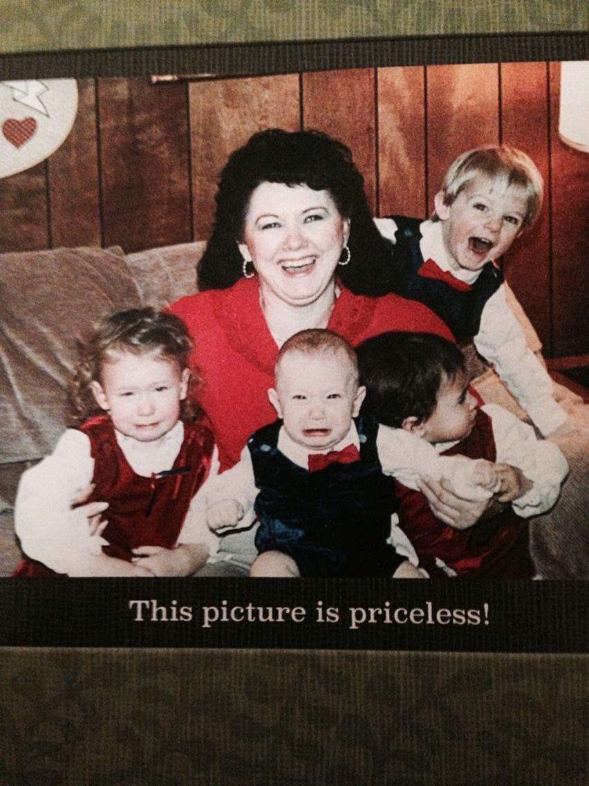 The grandkids with grandma