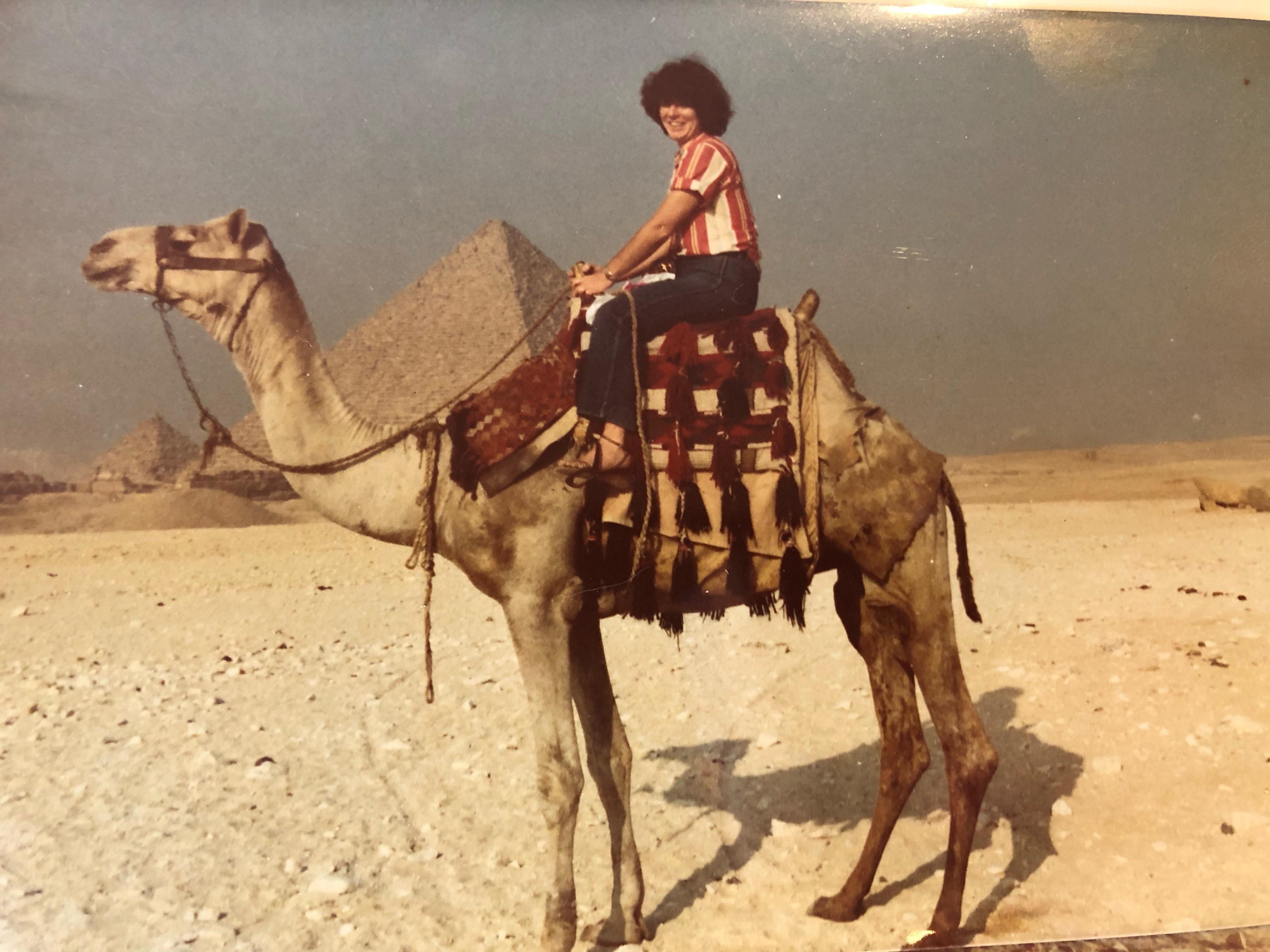 Hattie and her camel.