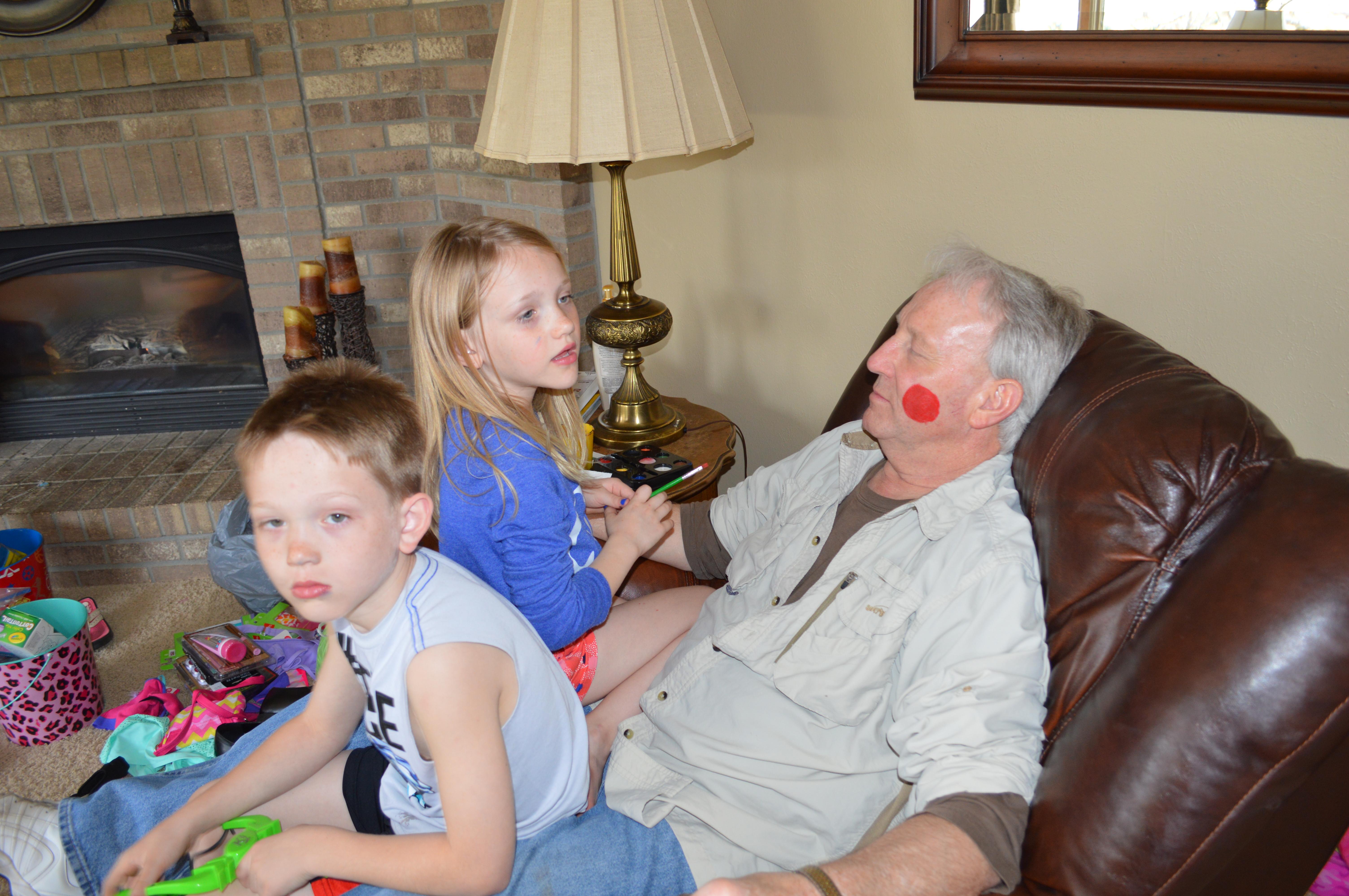 Grandpa in his chair trying t…