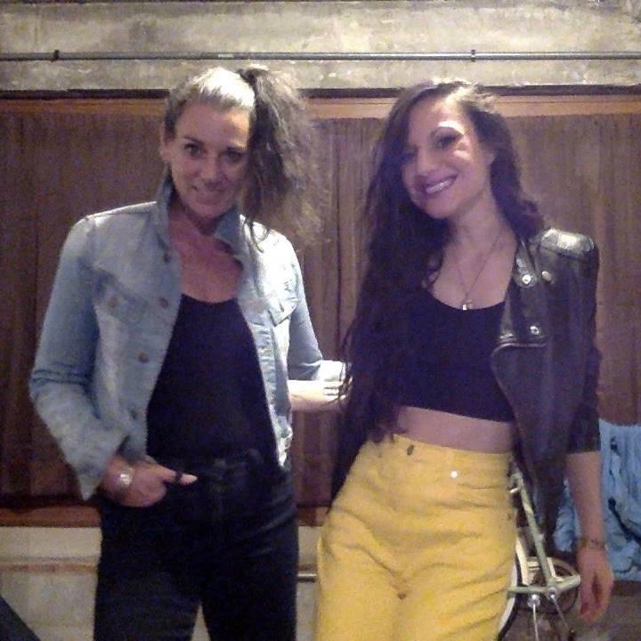 Cate and her mom serving 80s …