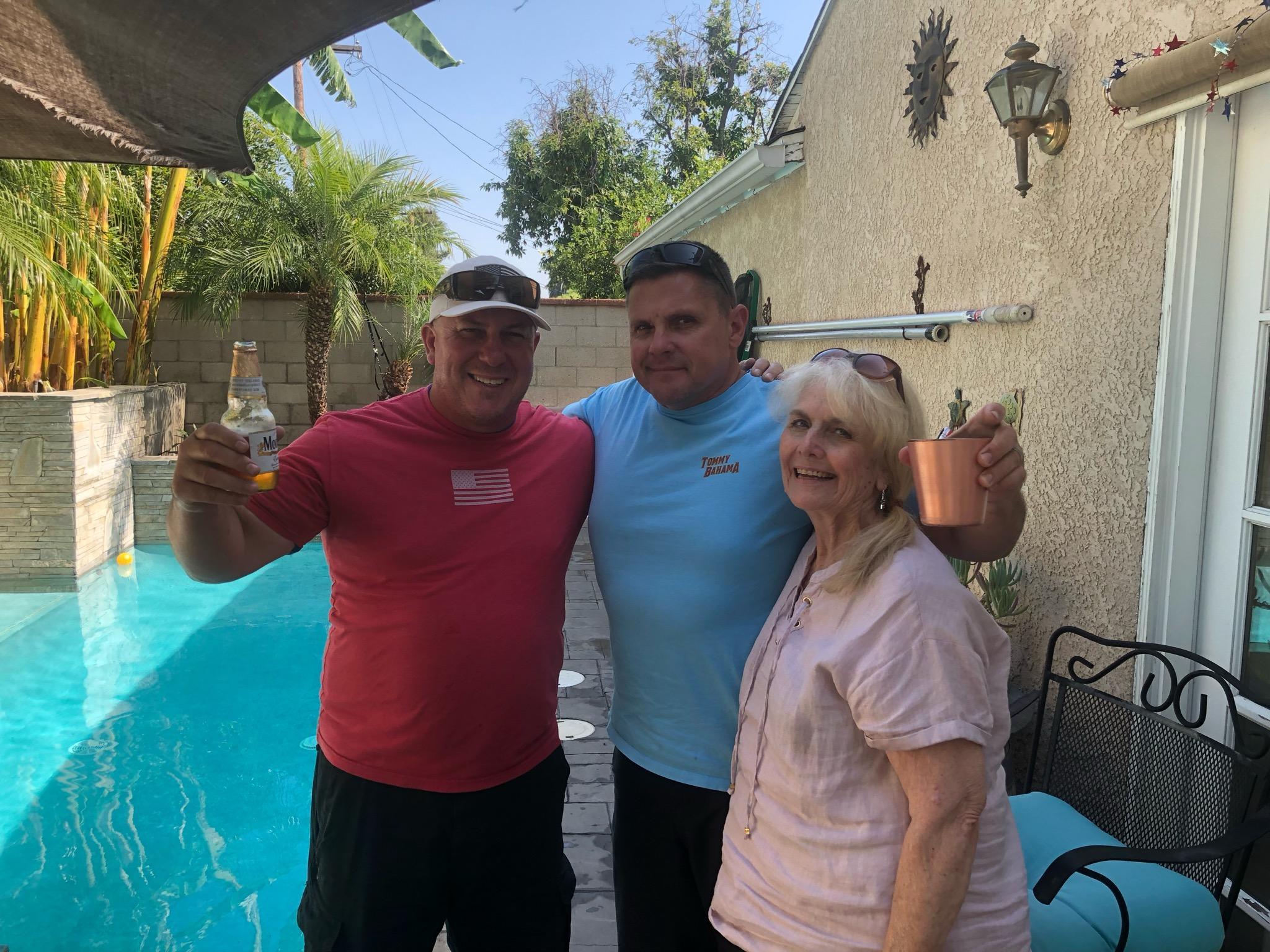 Gaye and her son's in law, Ma…