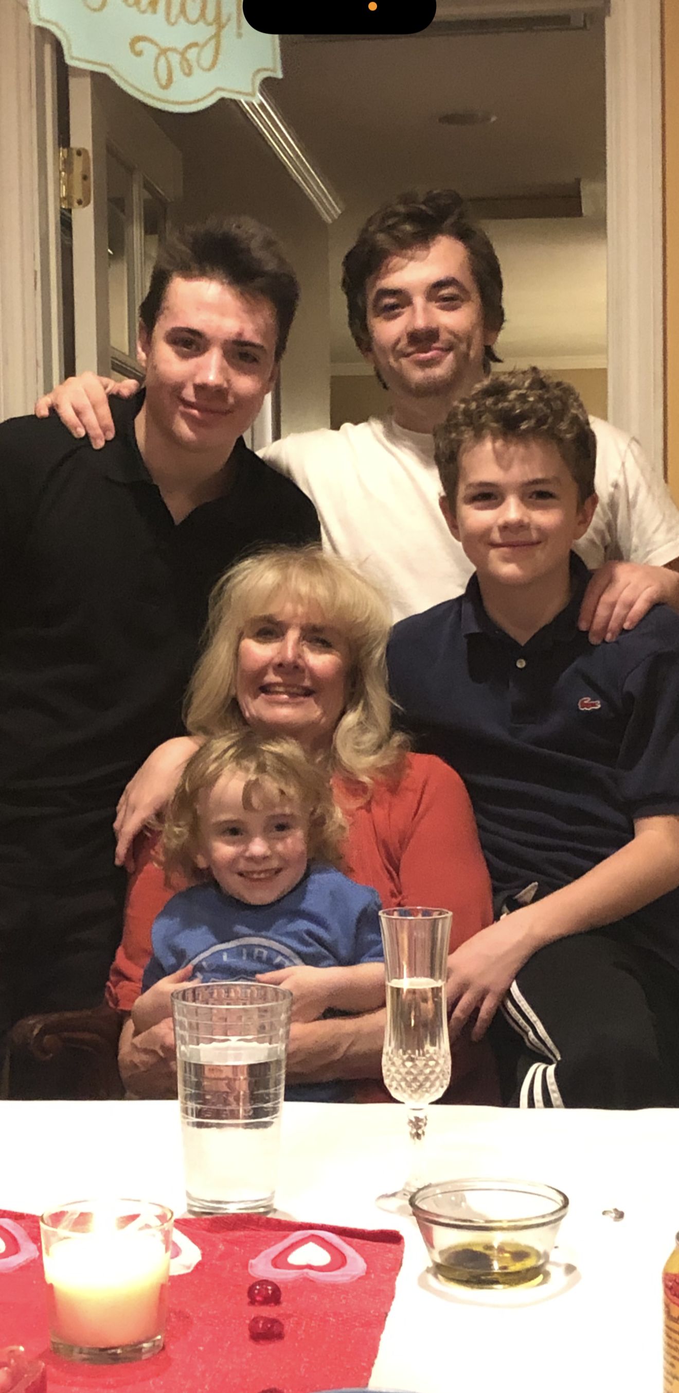 Grandma with all of her grand…