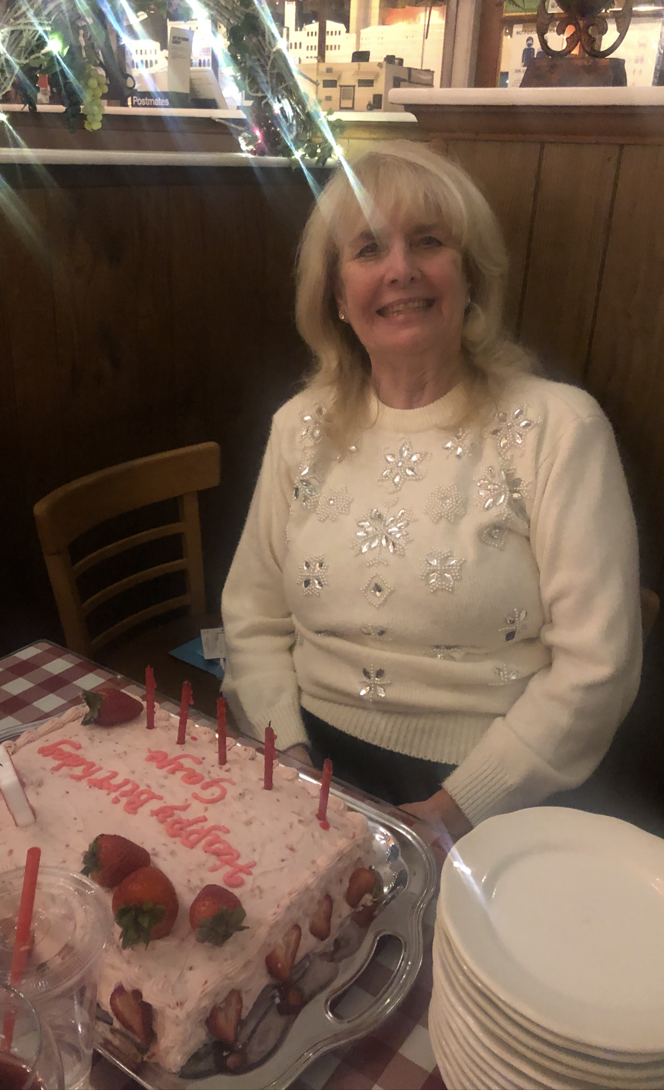 Gaye celebrating her birthday…