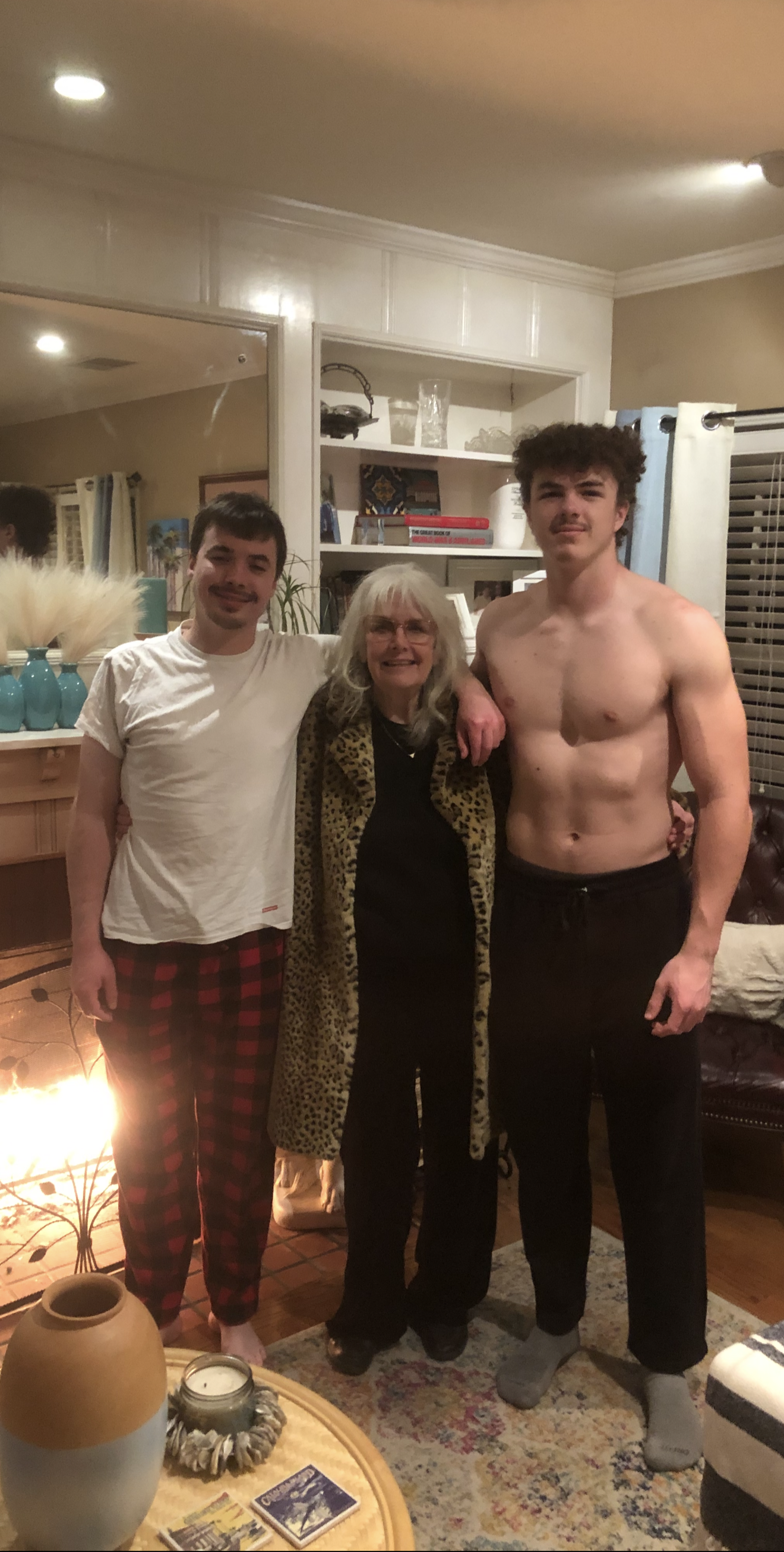78th Birthday with grandsons …