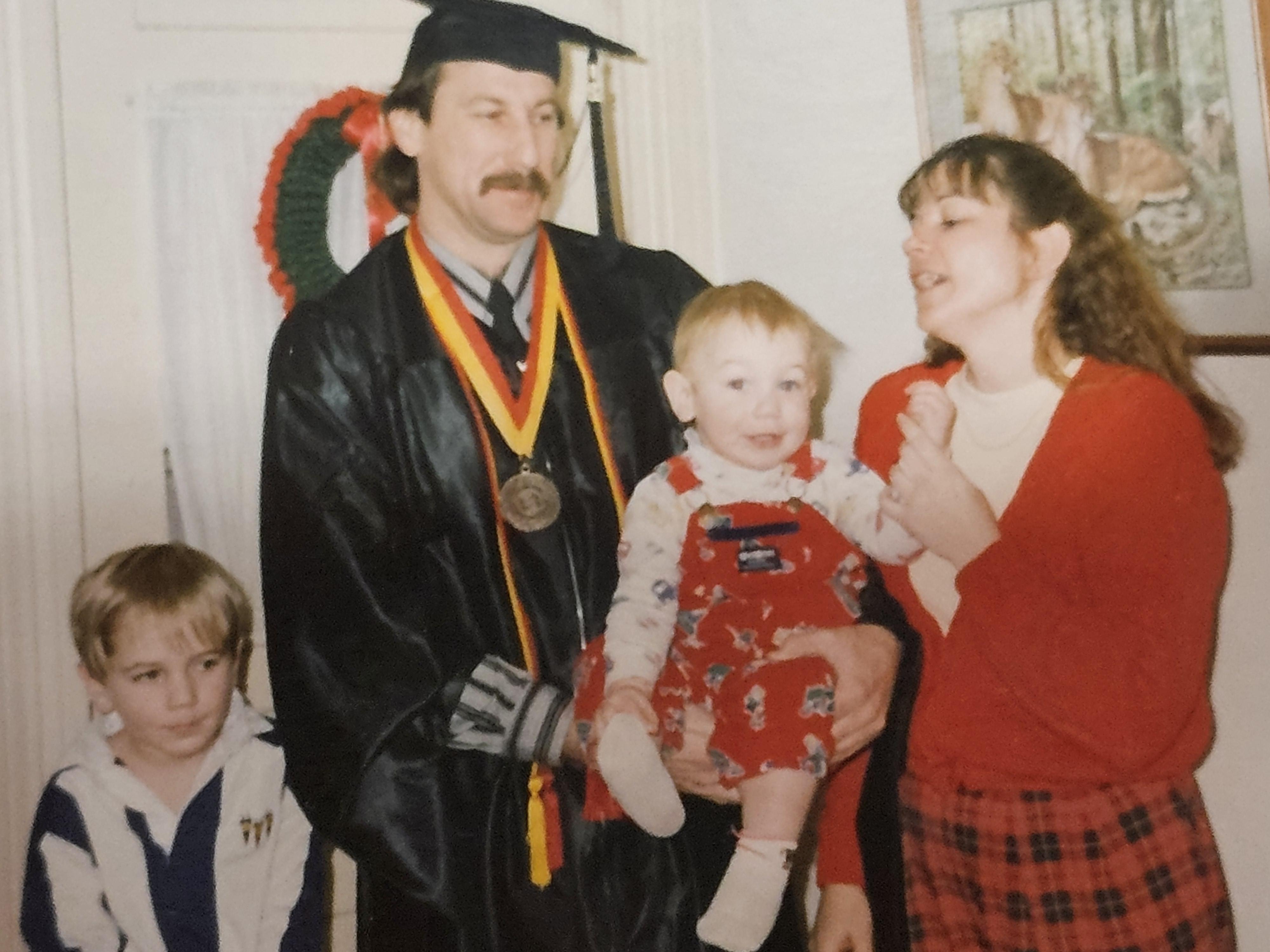 Graduation day, ISU with Mast…