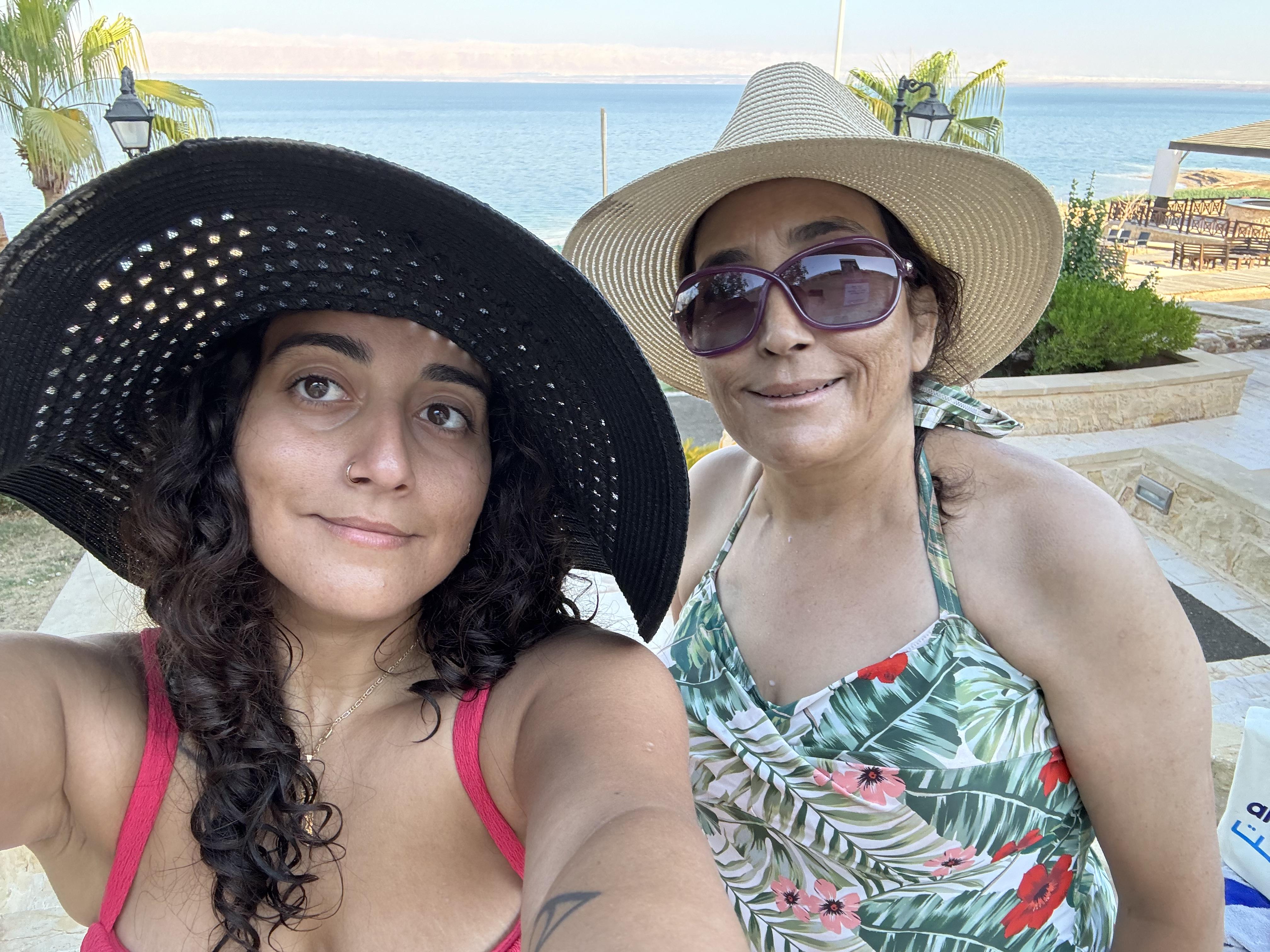 Swimming at the Dead Sea