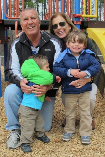 At the park with Poppop and M…