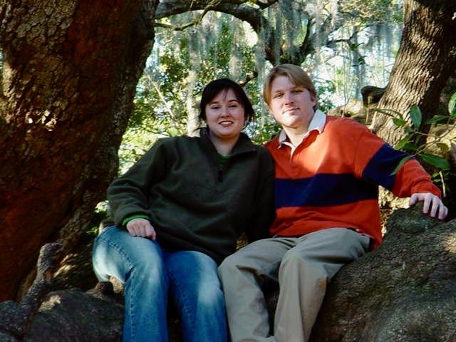 Climbing trees at the zoo