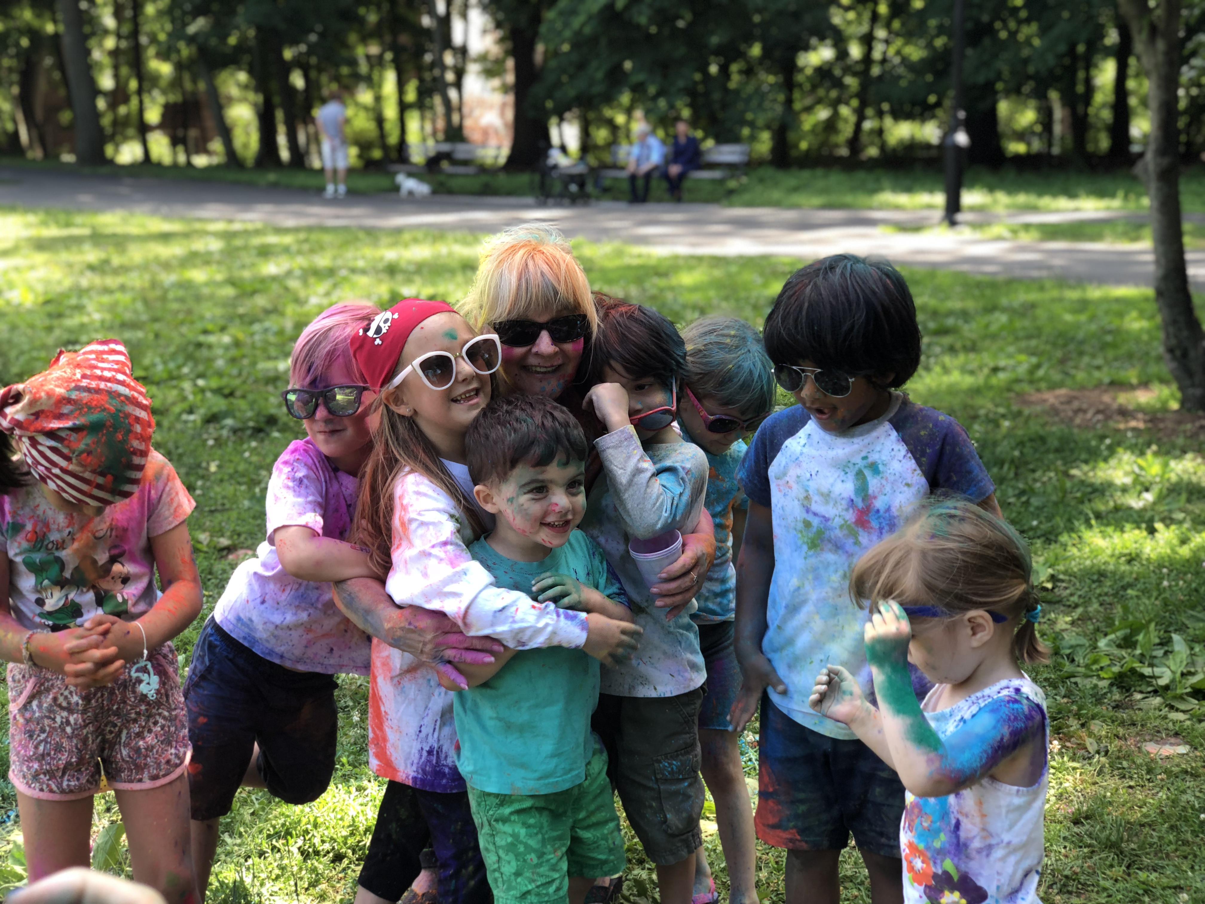 Lynne and her grandson with h…