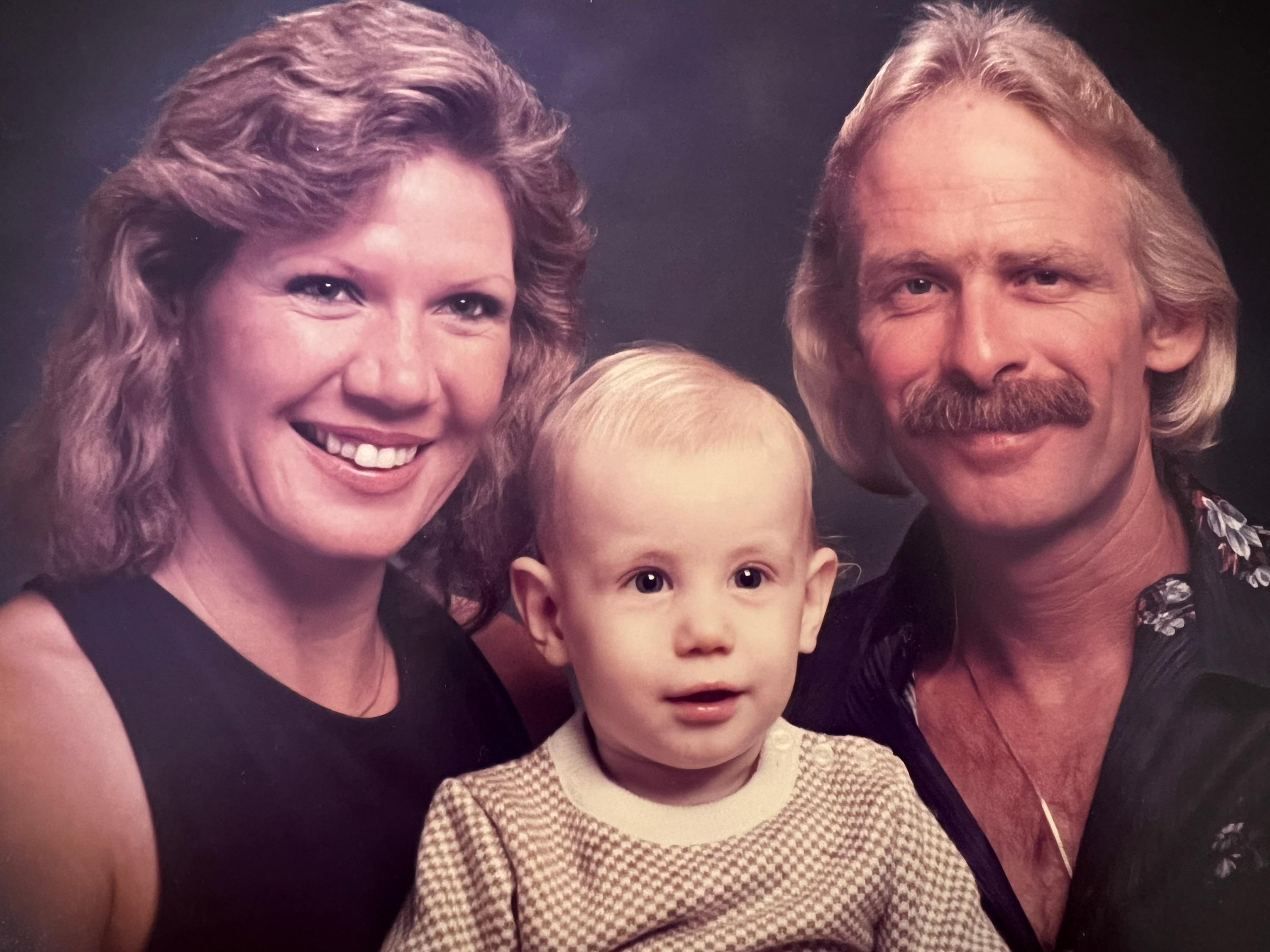 Derek with Grandma and Grandp…
