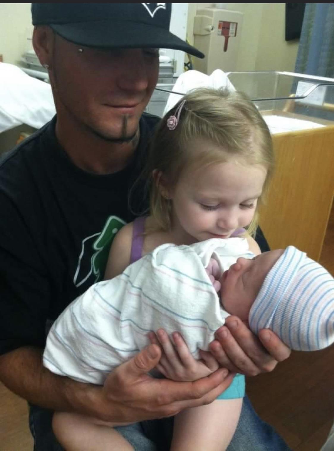 Uncle Derek holding his Haydn…