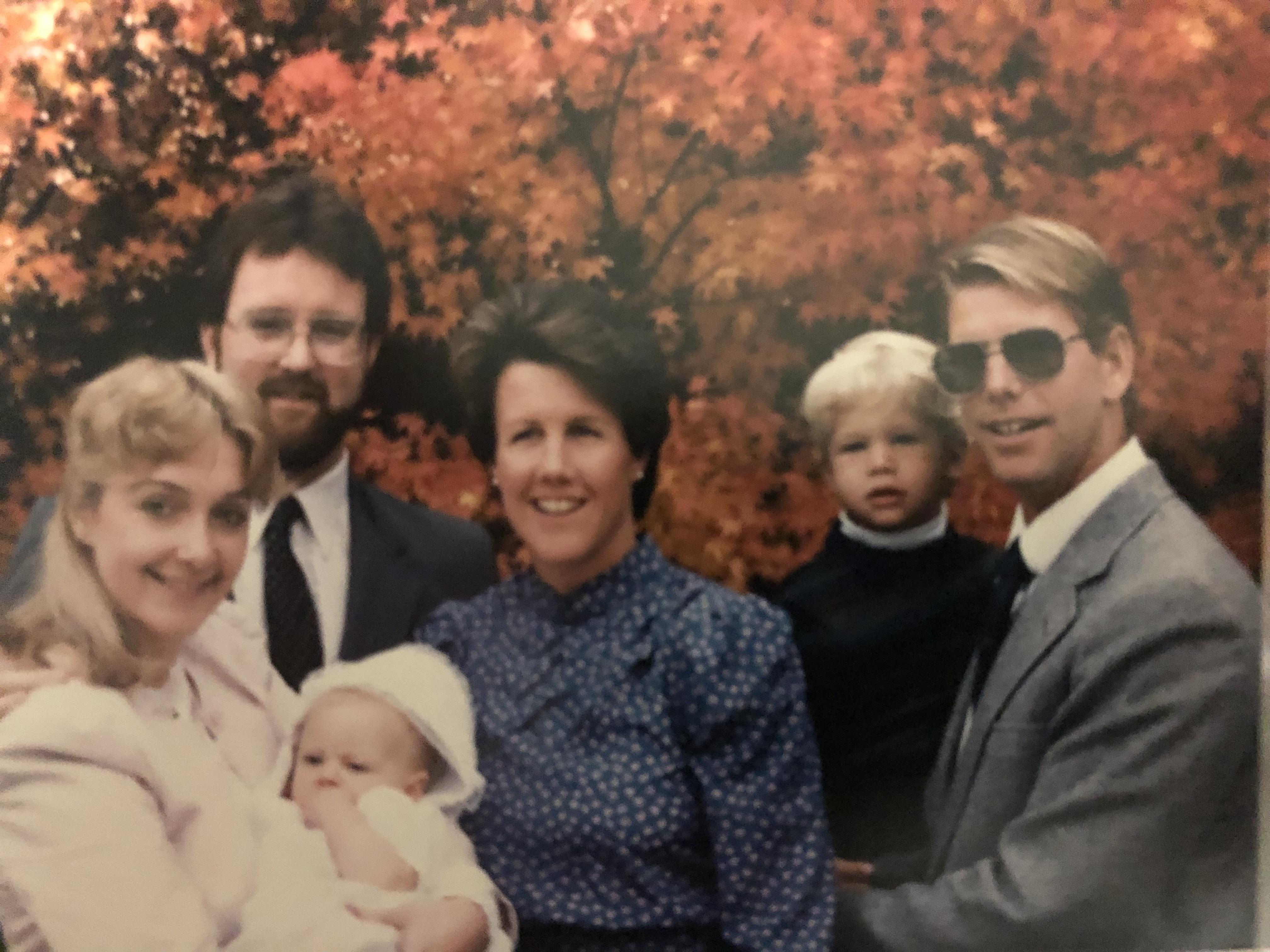 Jim and Marianne, godparents …