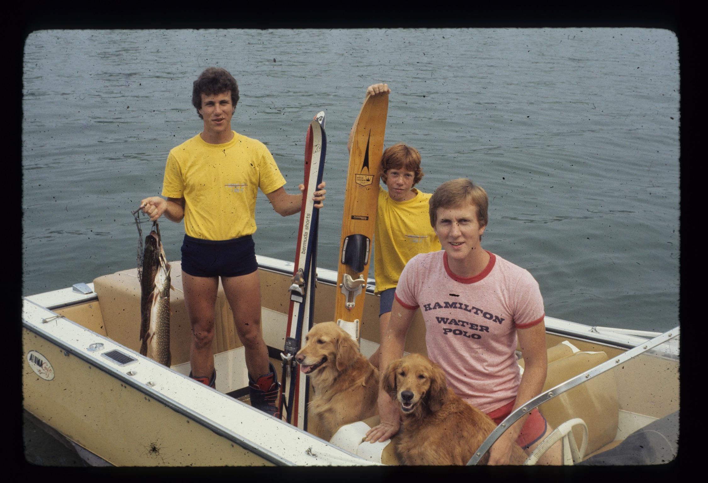 John (center) with brothers B…