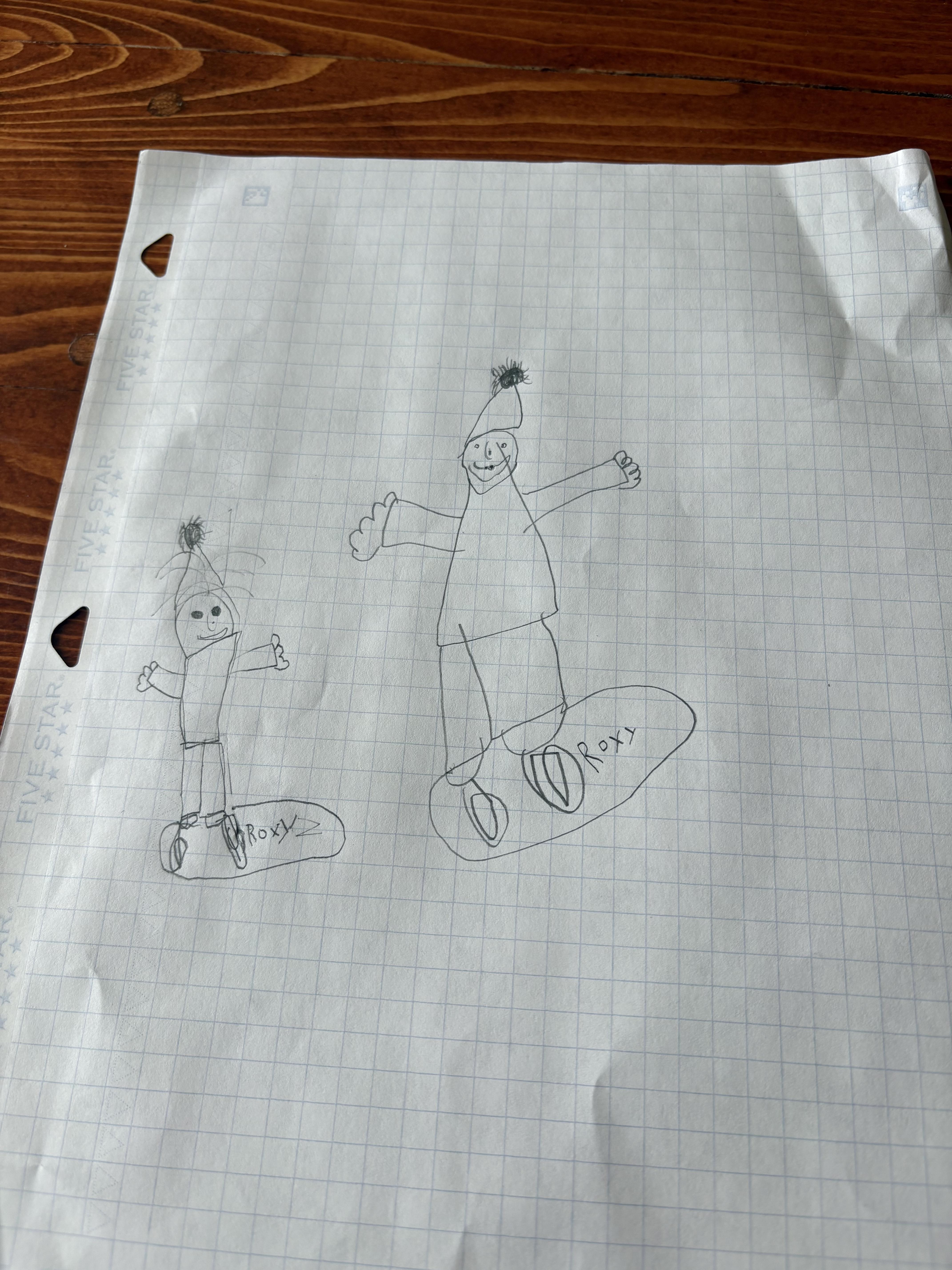 Ellie drawing a photo of her …